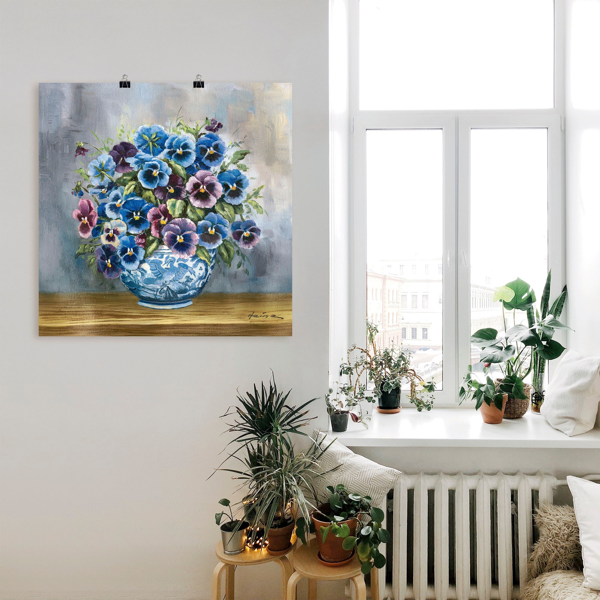 Artland Wandbild »Stiefmütterchen«, Blumenbilder, (1 St.), als Alubild, Outdoorbild, Leinwandbild, Poster, Wandaufkleber