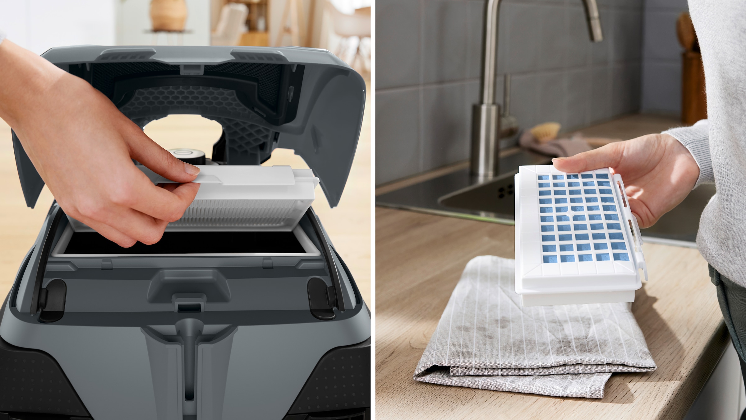 BOSCH Bodenstaubsauger »Serie 8 BGL75X1PRQ, für Allergiker, 10 Jahre Motorgarantie, leise« 750 W mit Beutel Hygiene-Filter, Hartbodendüse, XXL-Polsterdüse, langes Kabel, grau