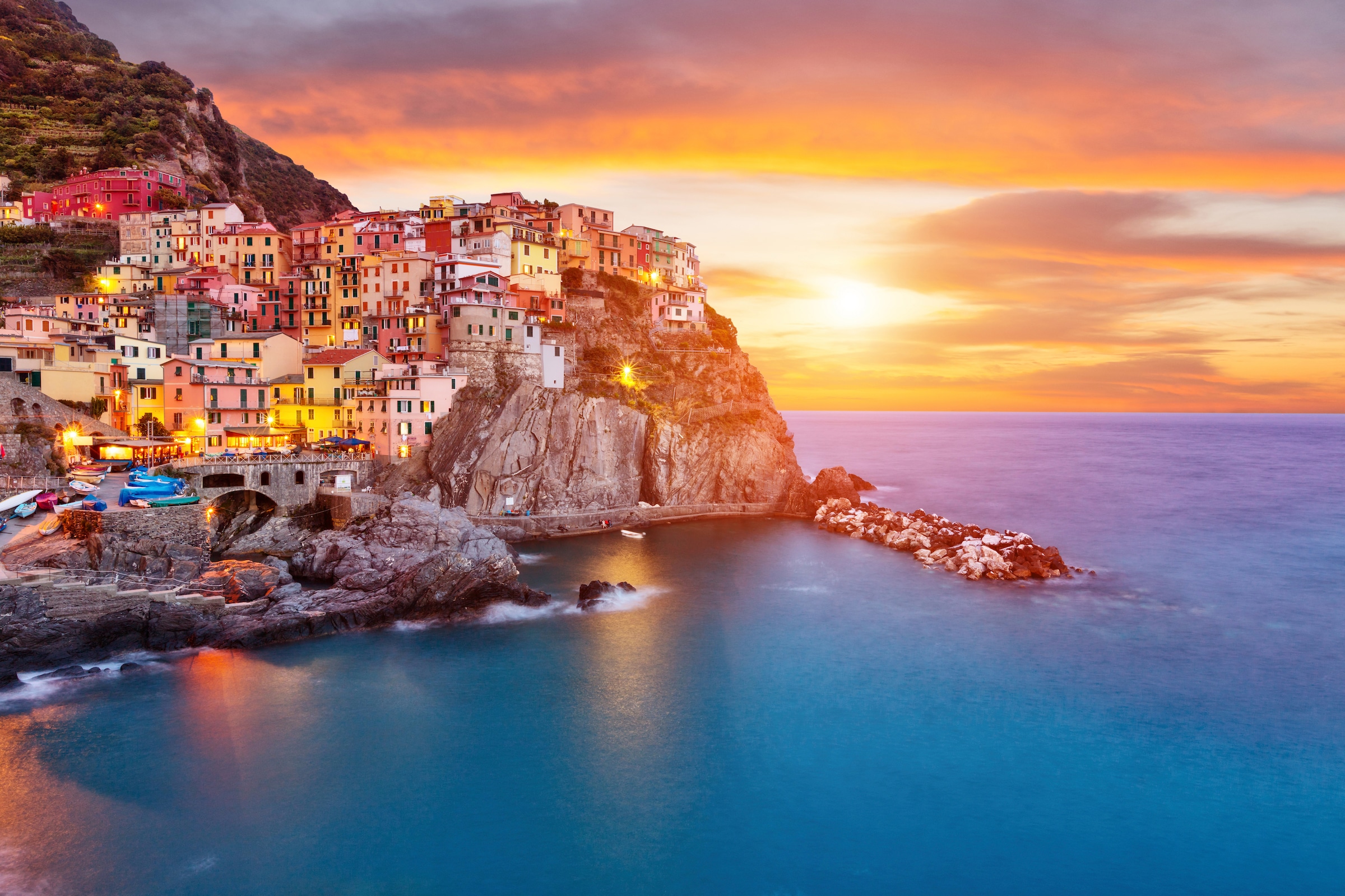 Papermoon Fototapete »Manarola, Cinque Terre Coast« glatt günstig online kaufen