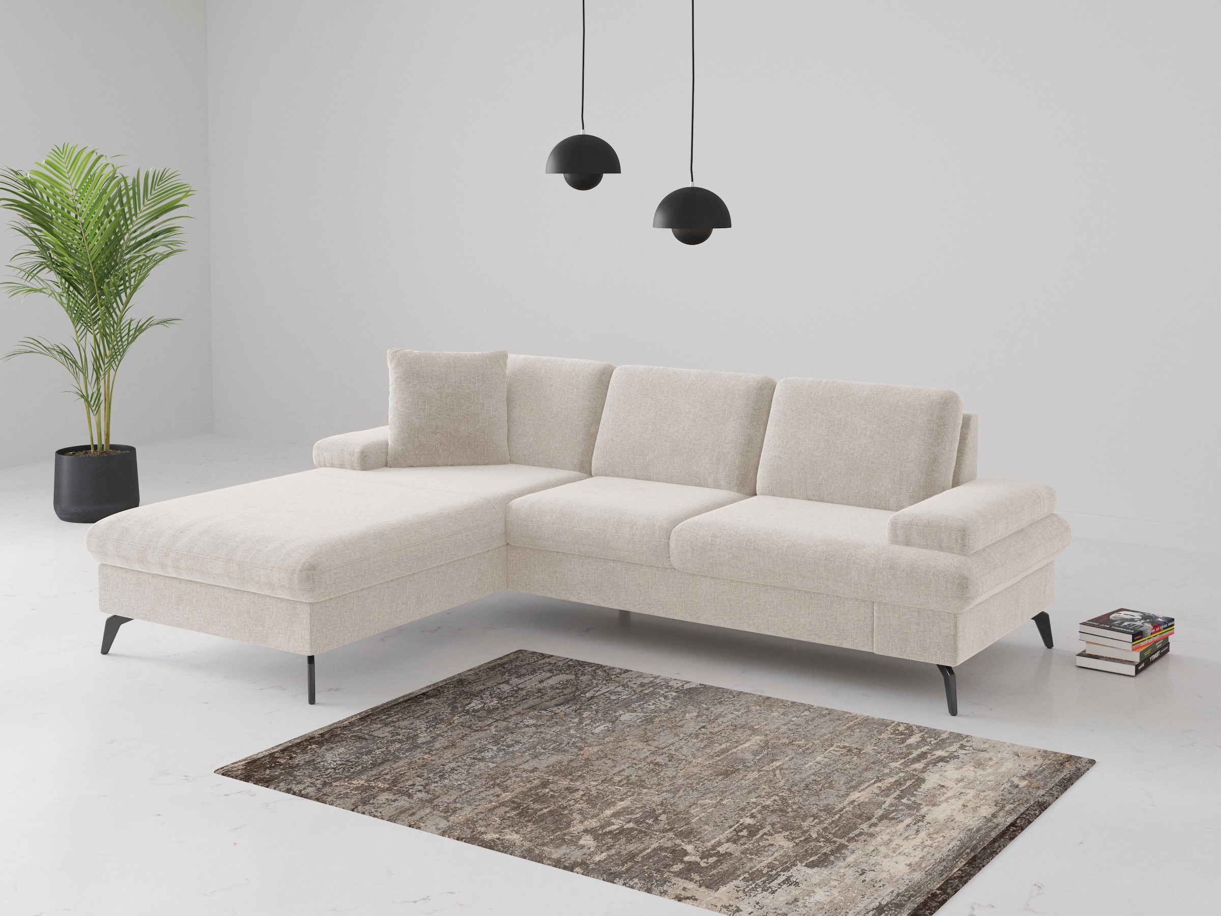 sit&more Ecksofa »Morris Jubi L-Form«, inkl. Armteilfunktion und 1 Zierkiss günstig online kaufen