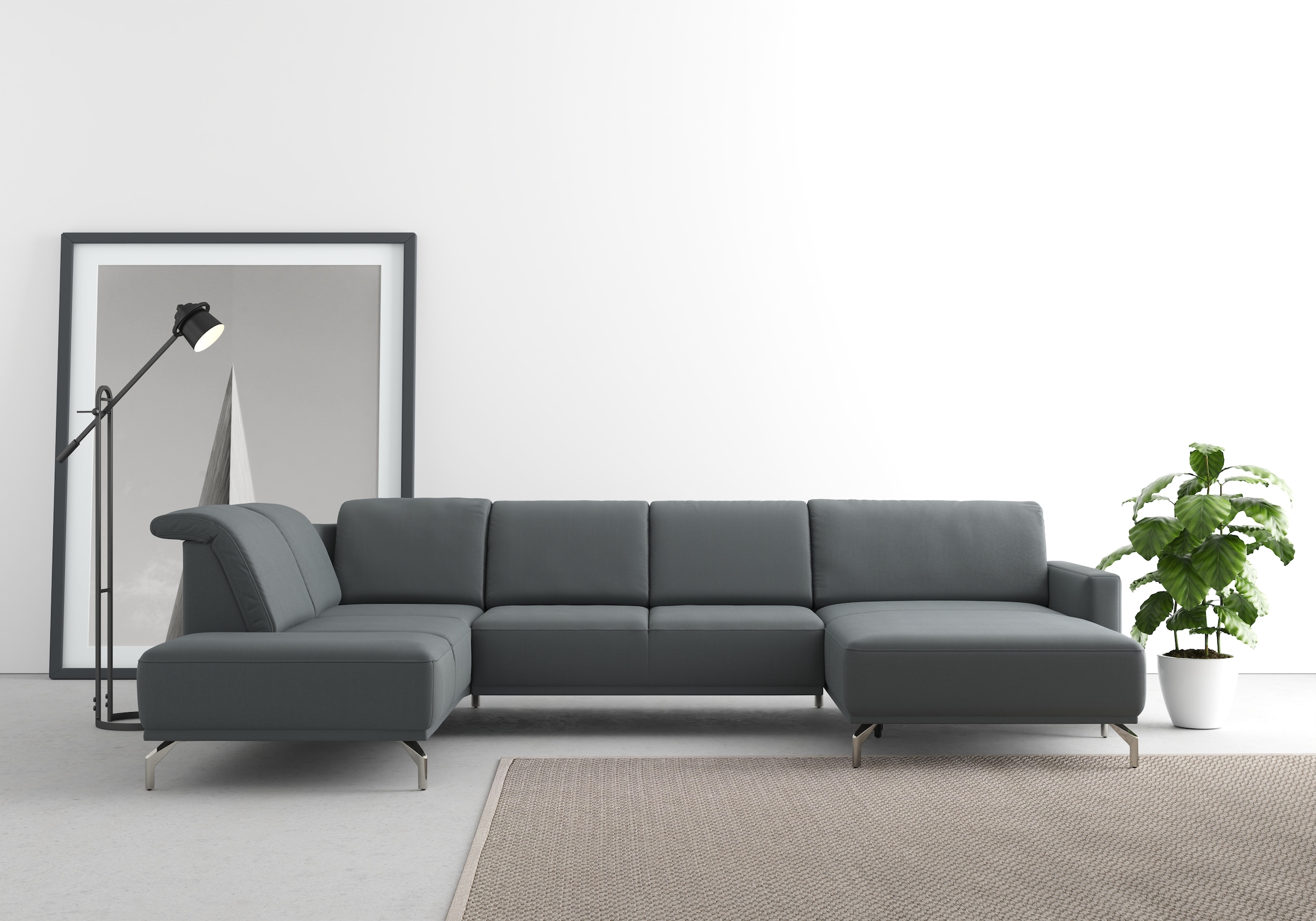 sit&more Wohnlandschaft »Bailando U-Form« wahlweise mit Kopfteilverstellung günstig online kaufen