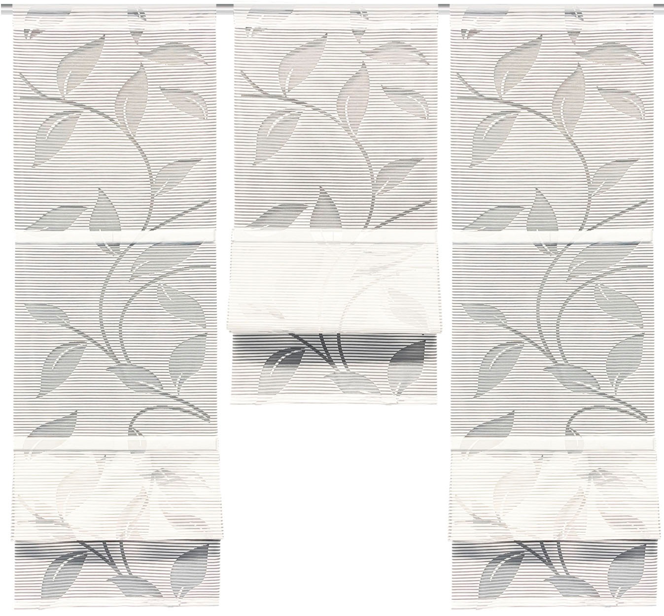 HOME WOHNIDEEN Magnetrollo »RANA« mit Stangendurchzug MAGNETROLLO SET,BAMBUSOPTIK,AUSBRENNER