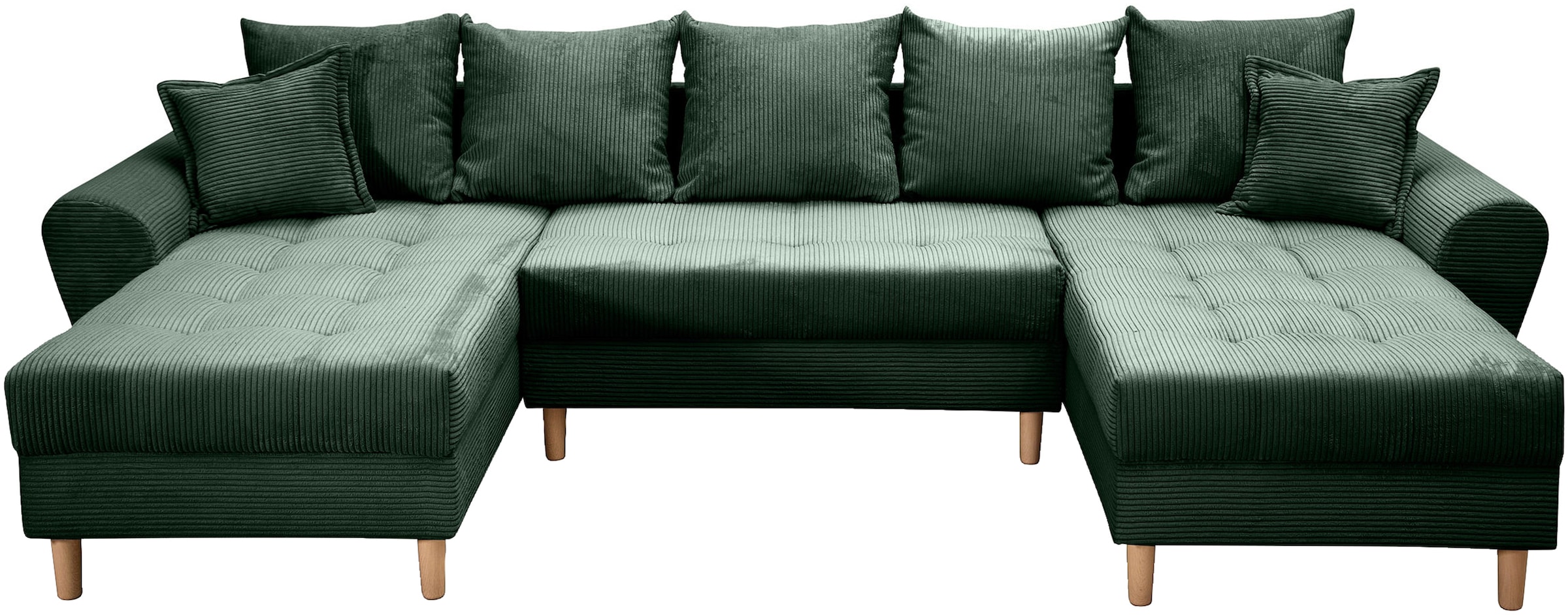 COLLECTION AB Wohnlandschaft »Raisa U-Form«, mit Federkern, Kissen und Steppung im Sitzbereich