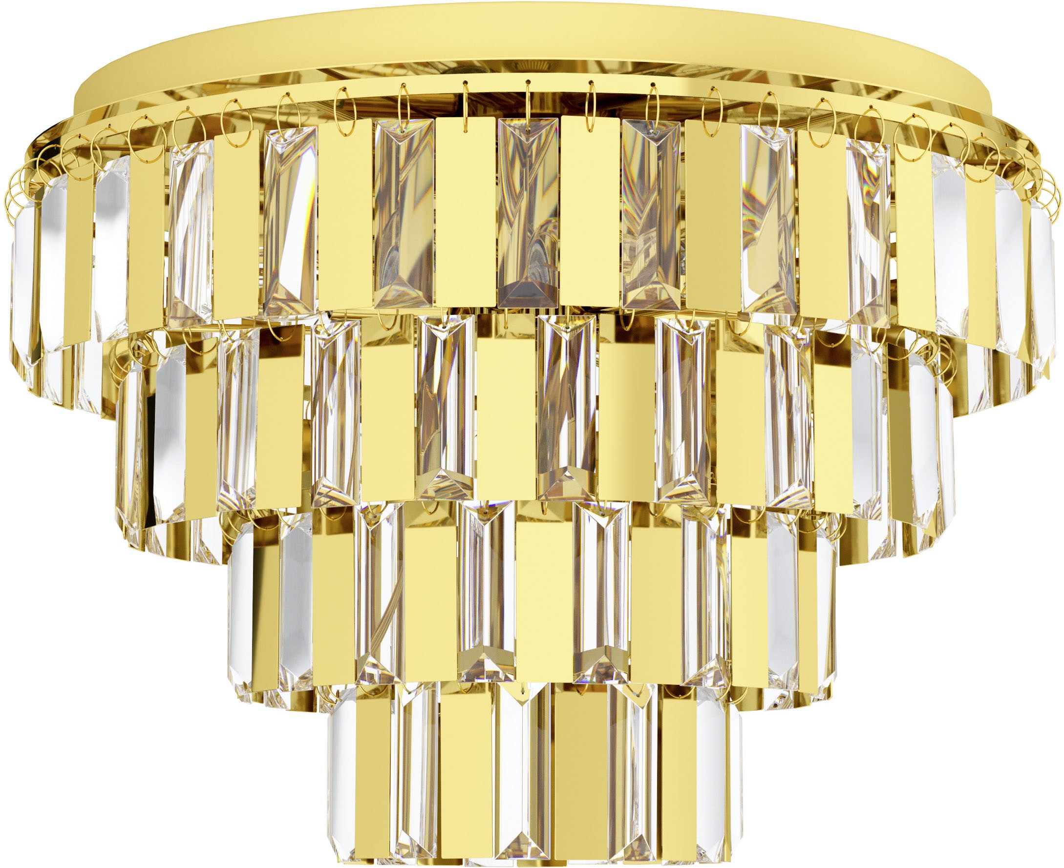 EGLO LED Deckenleuchte »ERSEKA Deckenlampe - Stahl - E14 - 7X40W - IP20« E1 günstig online kaufen