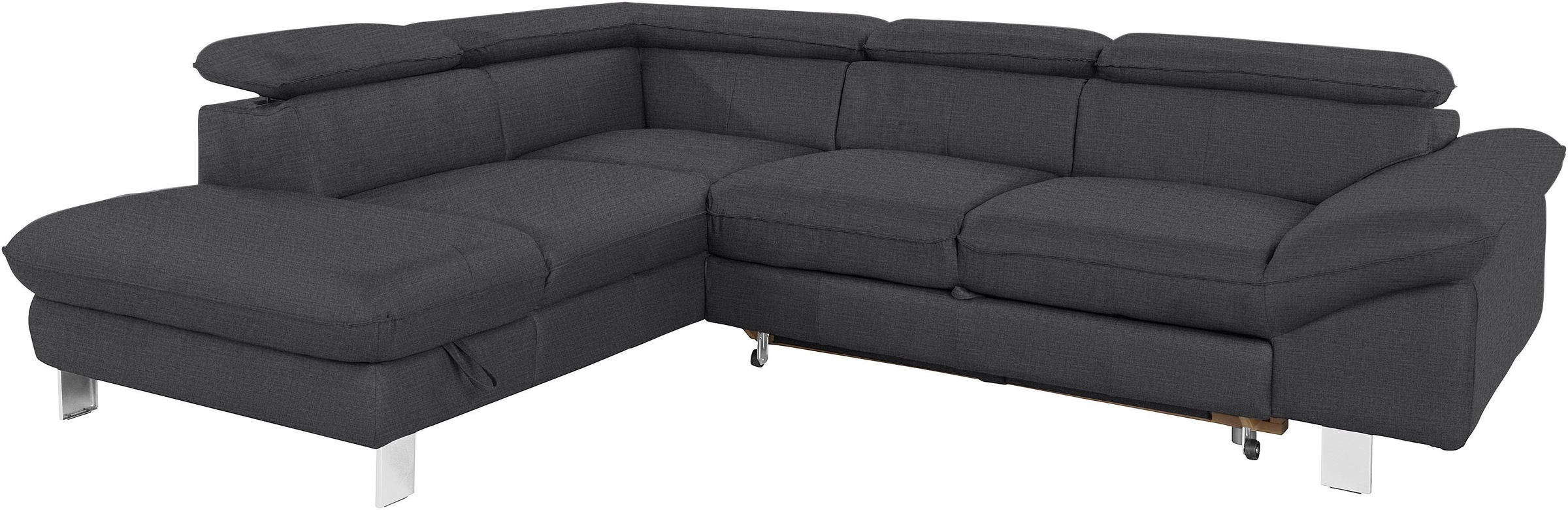 COTTA Ecksofa »Driver L-Form«, mit Kopfteilverstellung, wahlweise mit Bettfunktion & Bettkasten