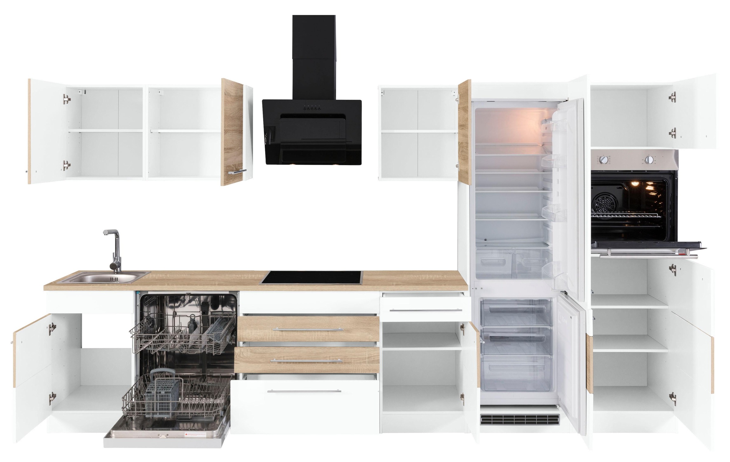 HELD MÖBEL Küchenzeile »Trient«, ohne E-Geräte, Breite 360 cm online kaufen | Kühlschrankumbauschränke