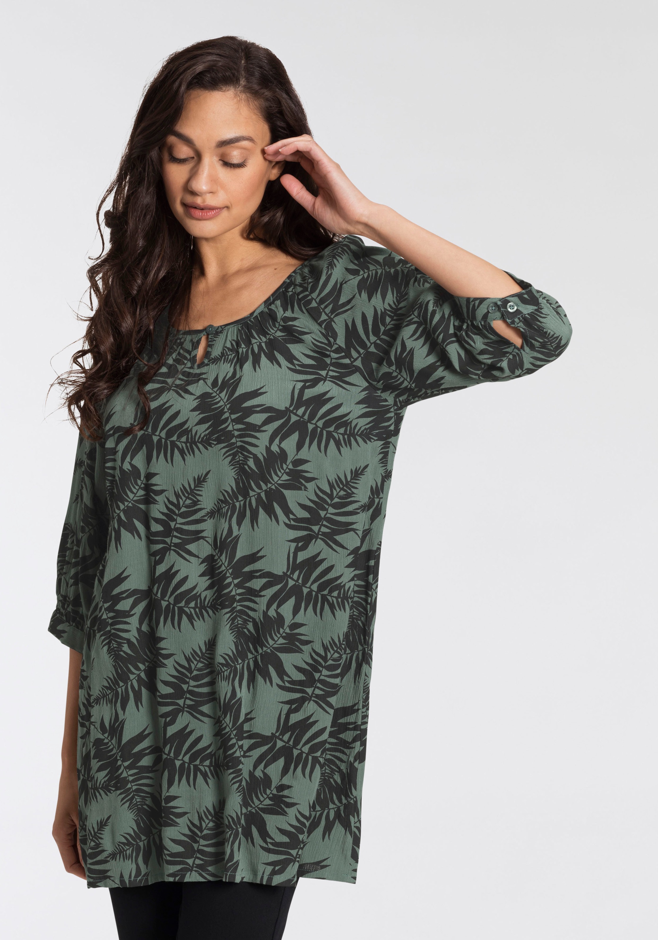 Boysen's Longbluse, in leichter Crinkle-Optik kaufen