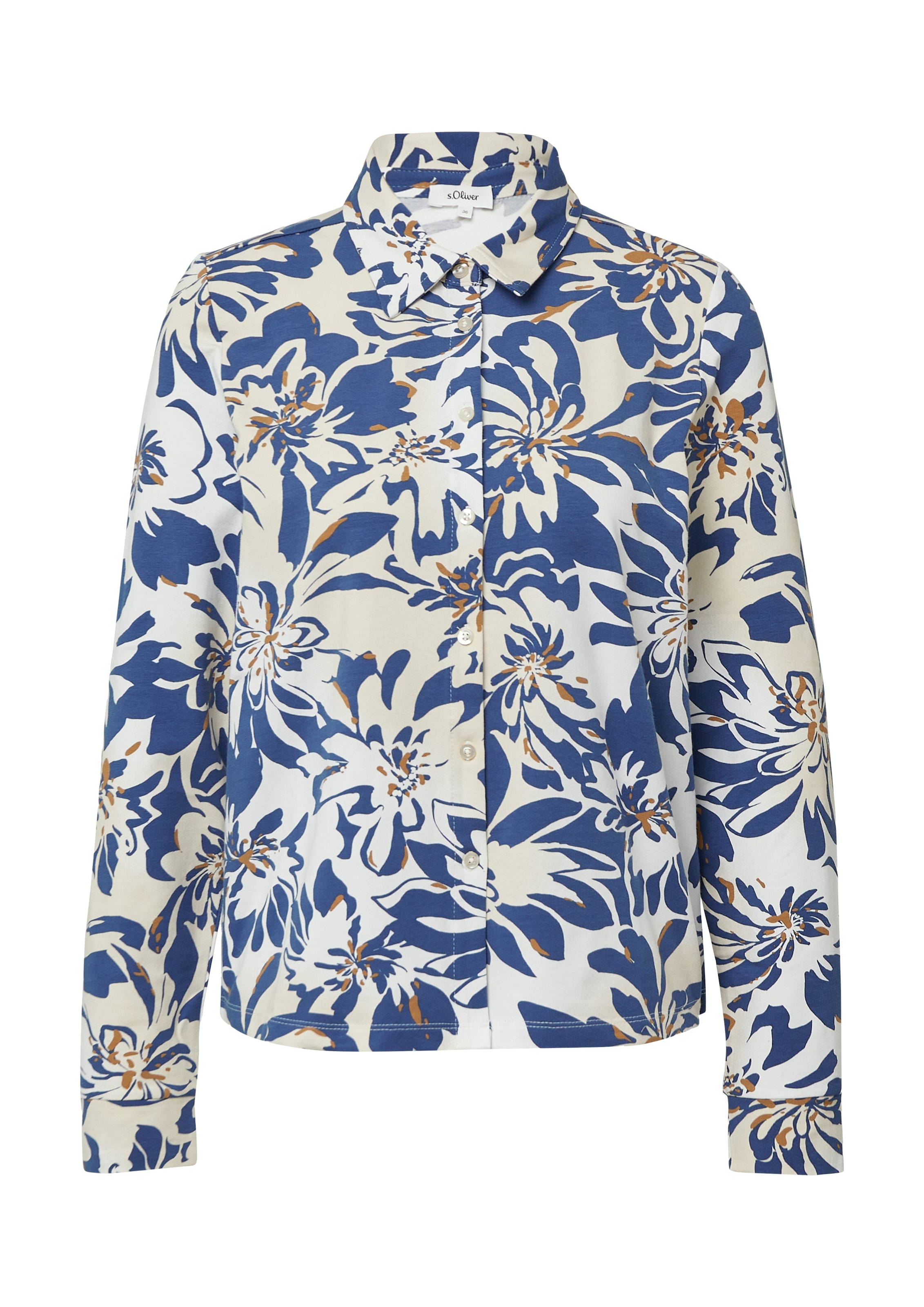 s.Oliver Hemdbluse, mit Manschetten