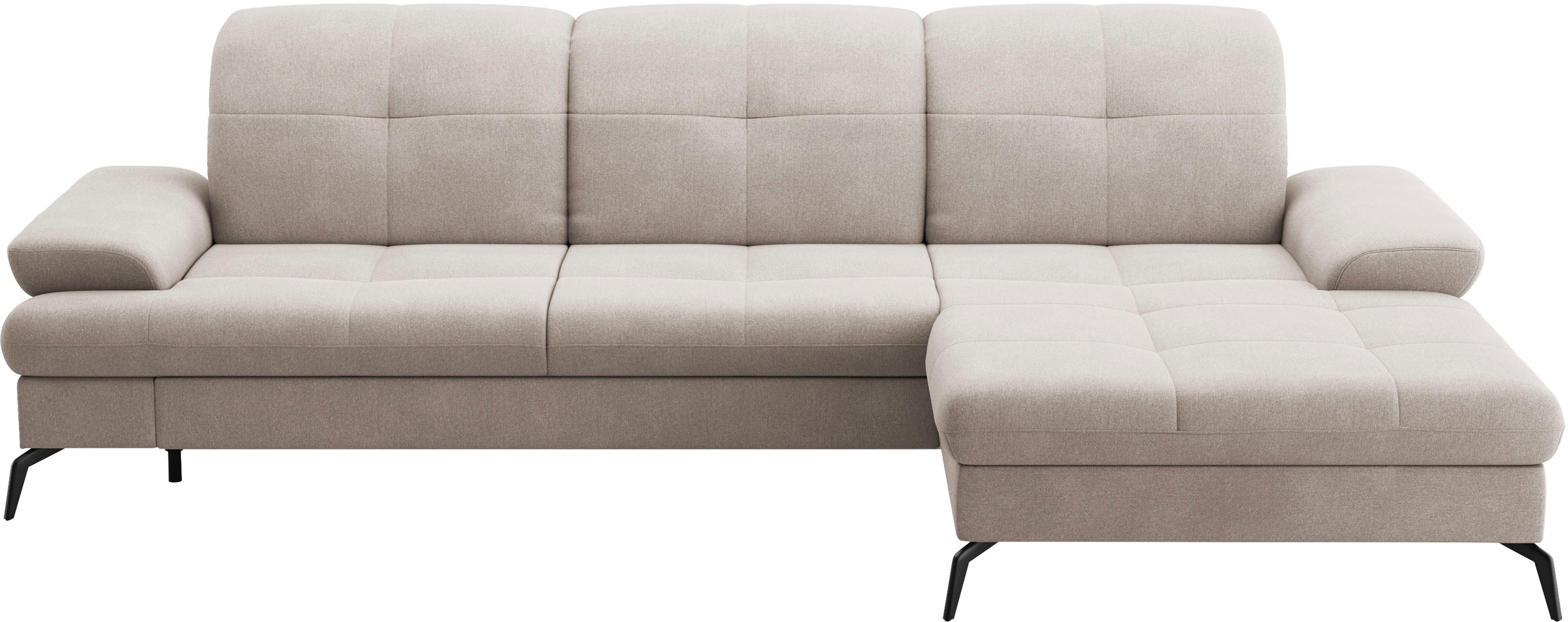 sit&more Ecksofa »Amica, L-Form, inkl. Sitztiefenverstellung & Armteilverstellung«, wahlweise mit Bettfunktion, Bettkasten und Kopfteilverstellung