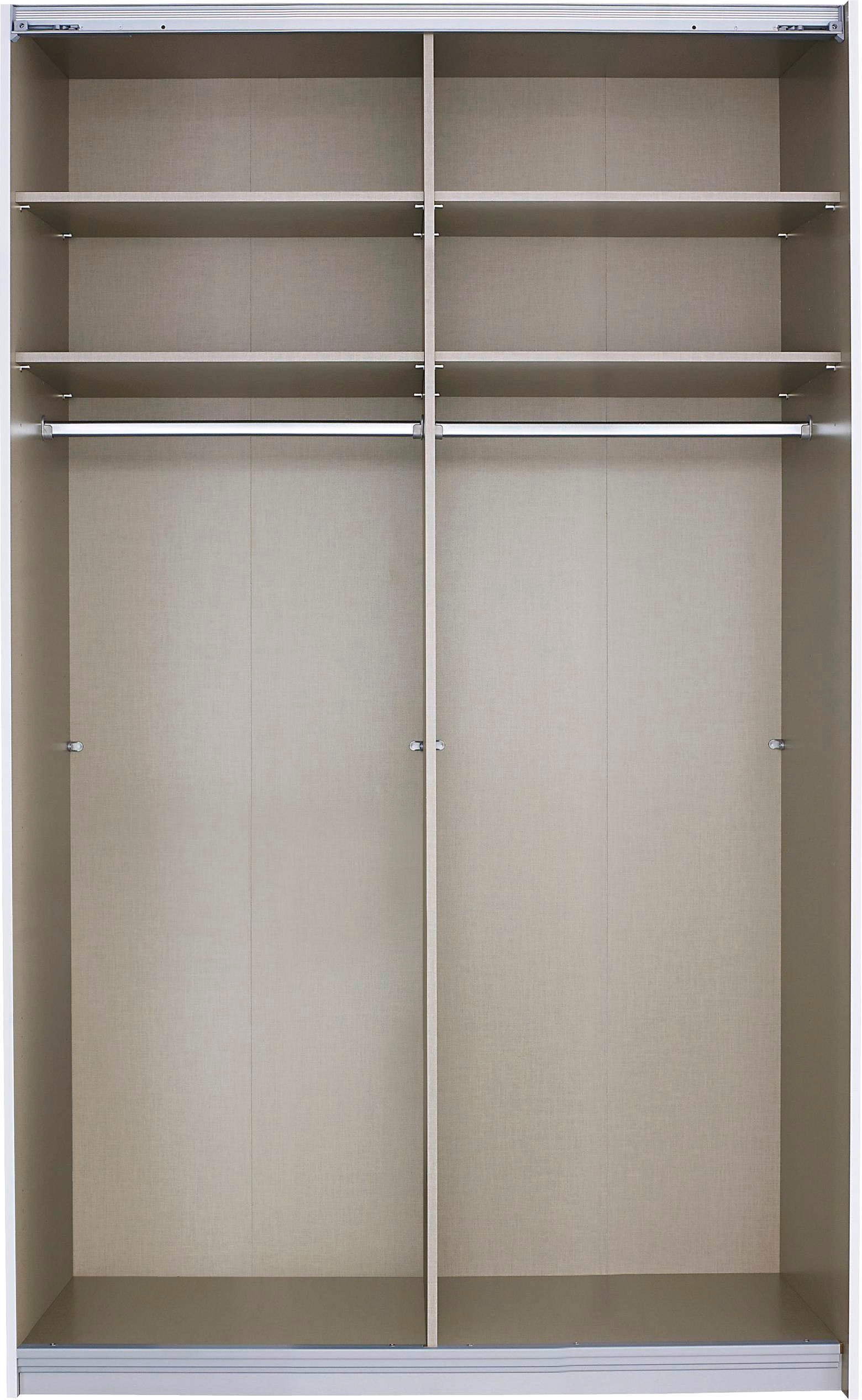 rauch Schwebetürenschrank »Quadra Bestseller Schlafzimmerschrank in vielen Breiten«, Kleiderschrank Garderobenschrank Schrank mit Glaselementen