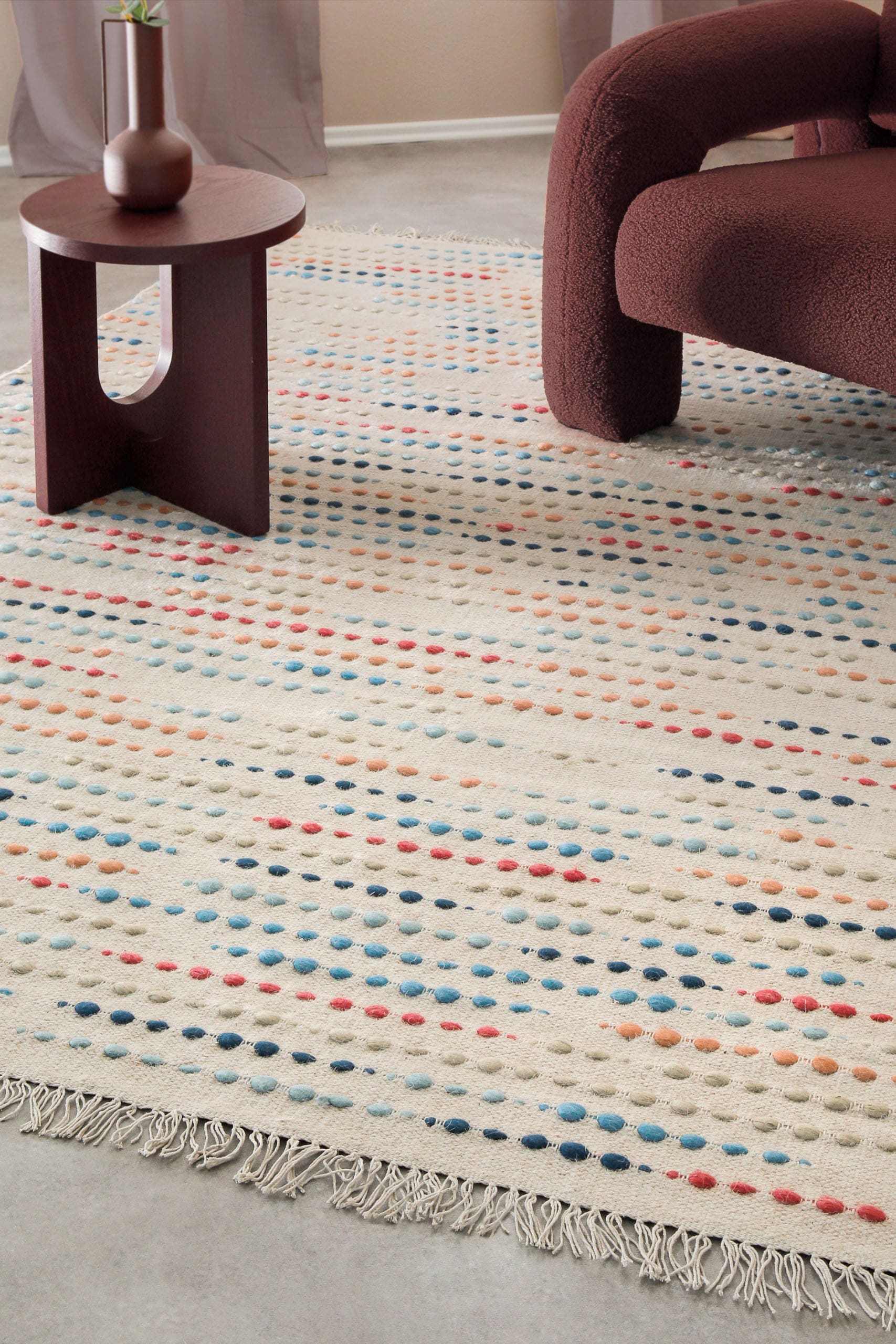 Wecon home Teppich »Maddie«, rechteckig, 11 mm Höhe, handgewebt, robust, strapazierfähig, skandinavisch, Naturfaser