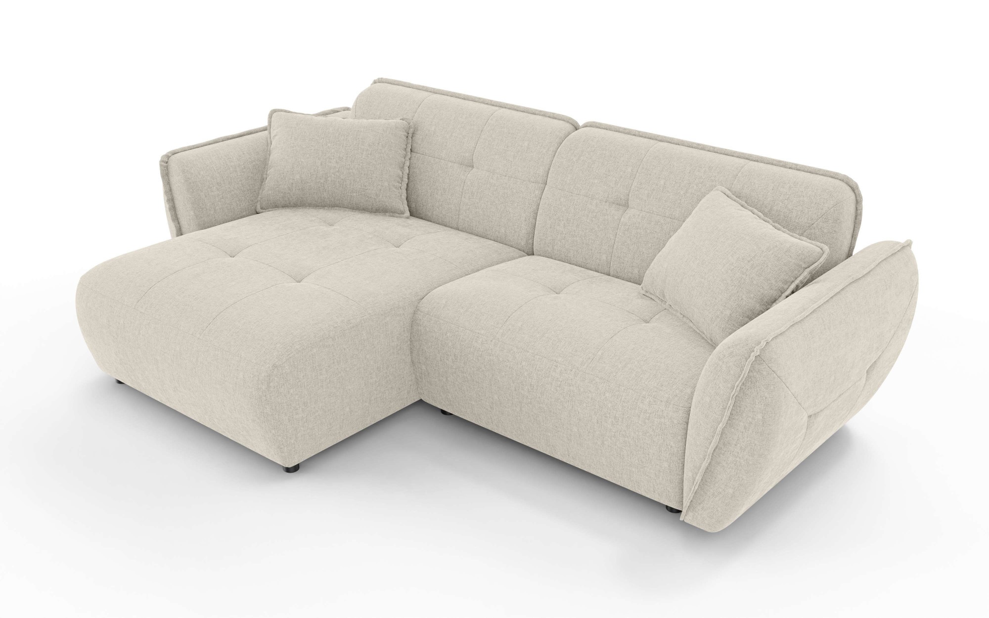 Home affaire Ecksofa »MIRELDA L-Form mit Steppungen, Recamiere rechts/links günstig online kaufen