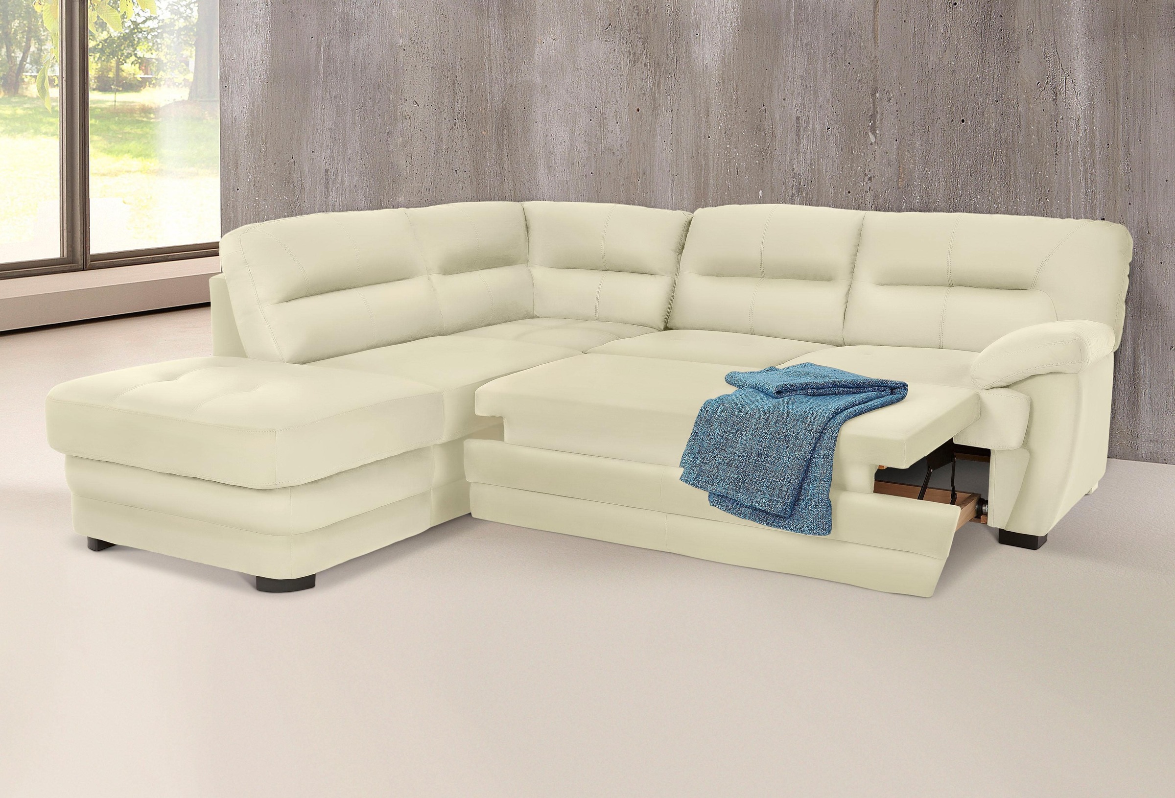 COTTA Ecksofa »Royale L-Form«, wahlweise mit Bettfunktion