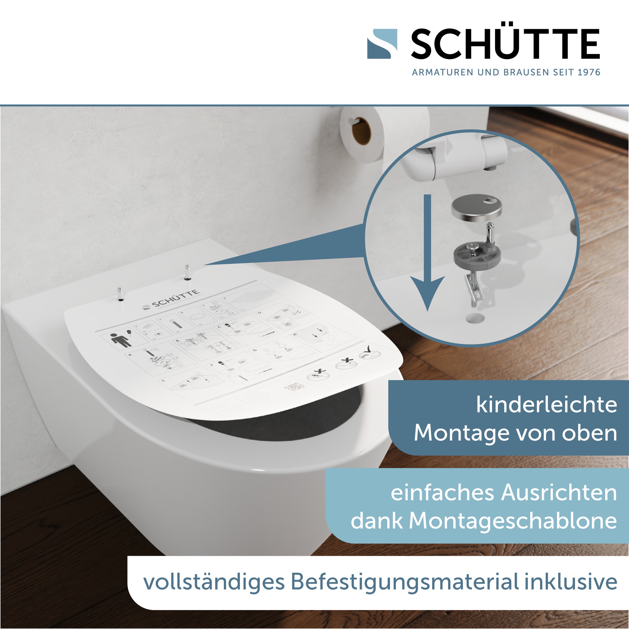 Schütte WC-Sitz »WHITE« Duroplast, Absenkautomatik, Schnellverschluss, bela günstig online kaufen