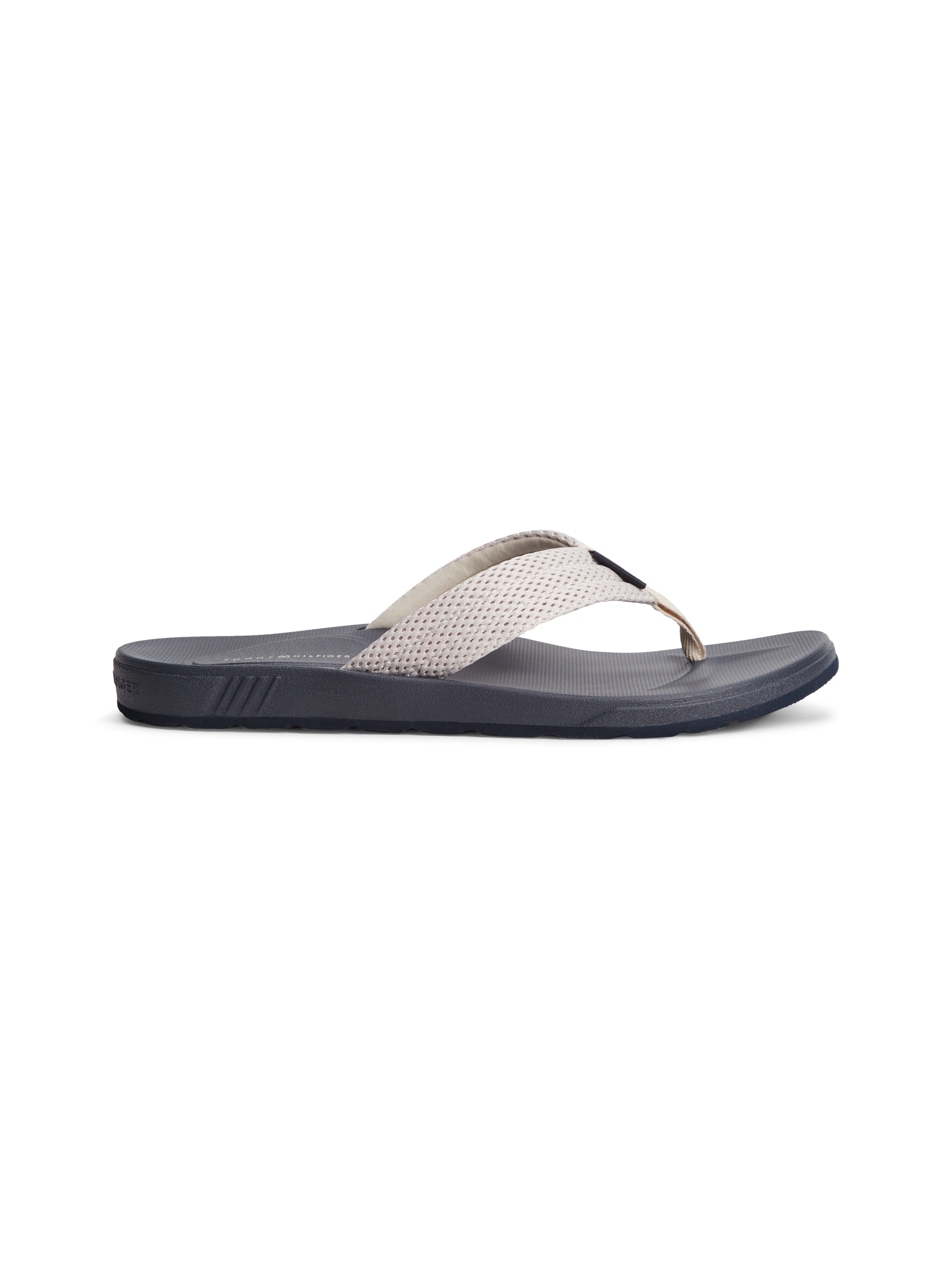 Tommy Hilfiger Zehentrenner »MOLDED PADDED HILFIGER B SANDAL«  Strandschuh, Sommerschuh, Poolslide mit Kontrastbesatz