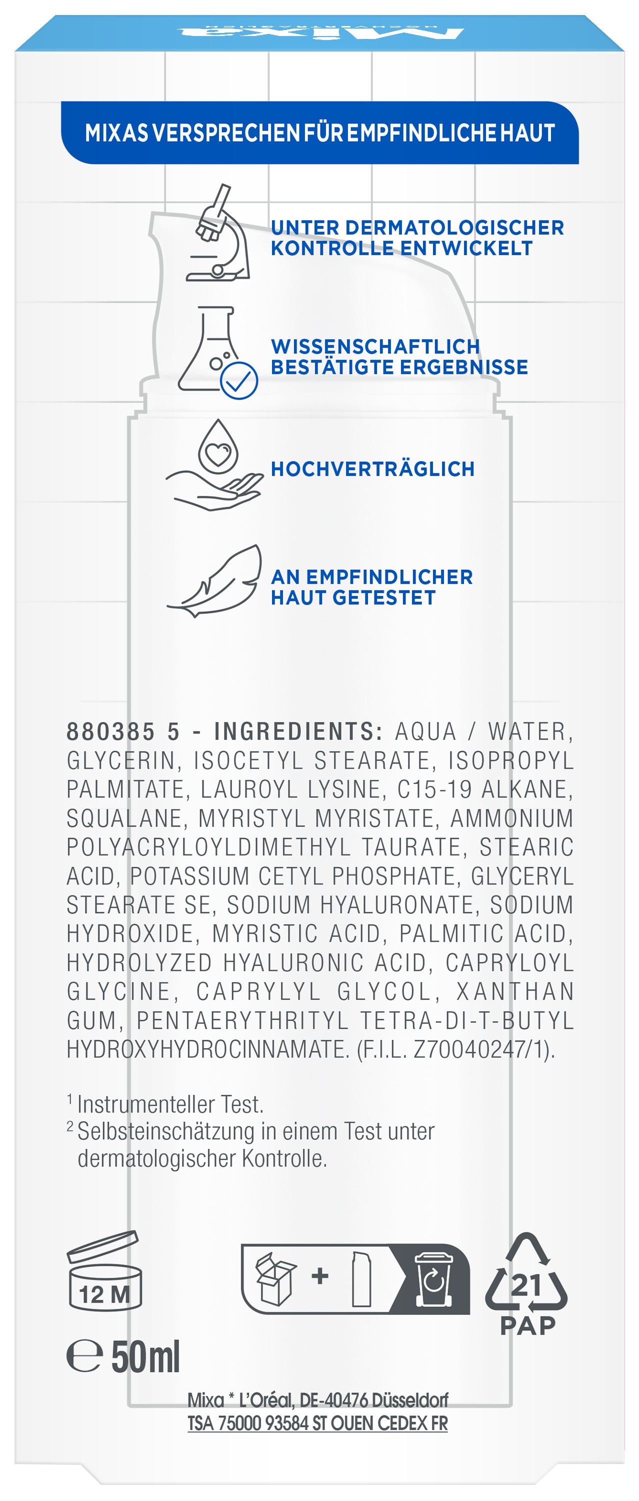 Mixa Körpercreme »Mixa Anti-Trockenheit Creme«