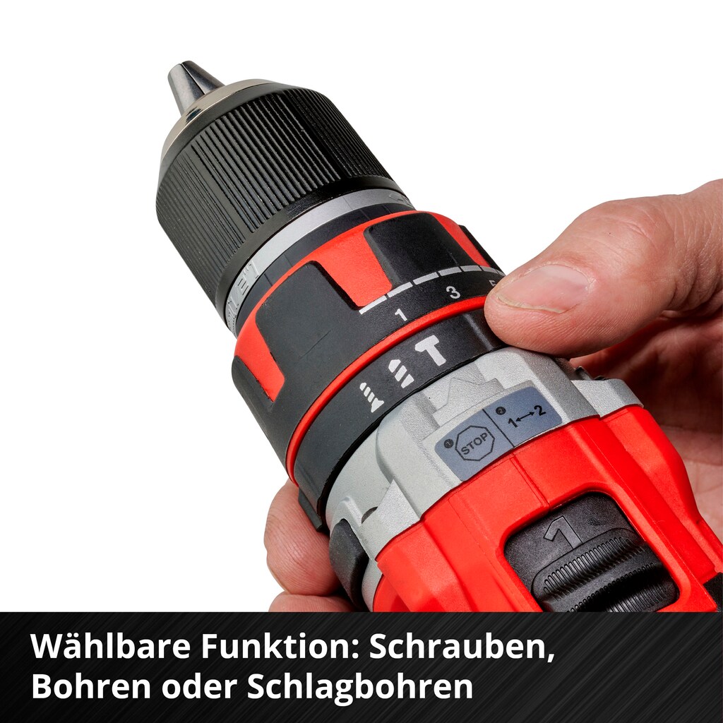 Einhell Akku-Schlagbohrschrauber »TP-CD 18/50 Li-i BL (2x2,0Ah)«, (Set, 5 tlg.), inklusive 2 Akkus und Ladegerät