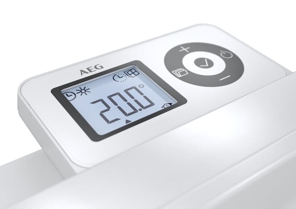 AEG Haustechnik Konvektor »»WKL 755«, Elektroheizung energiesparend, 750 W«, für ca. 9 m², LCD-Display, Wochenzeitschaltuhr
