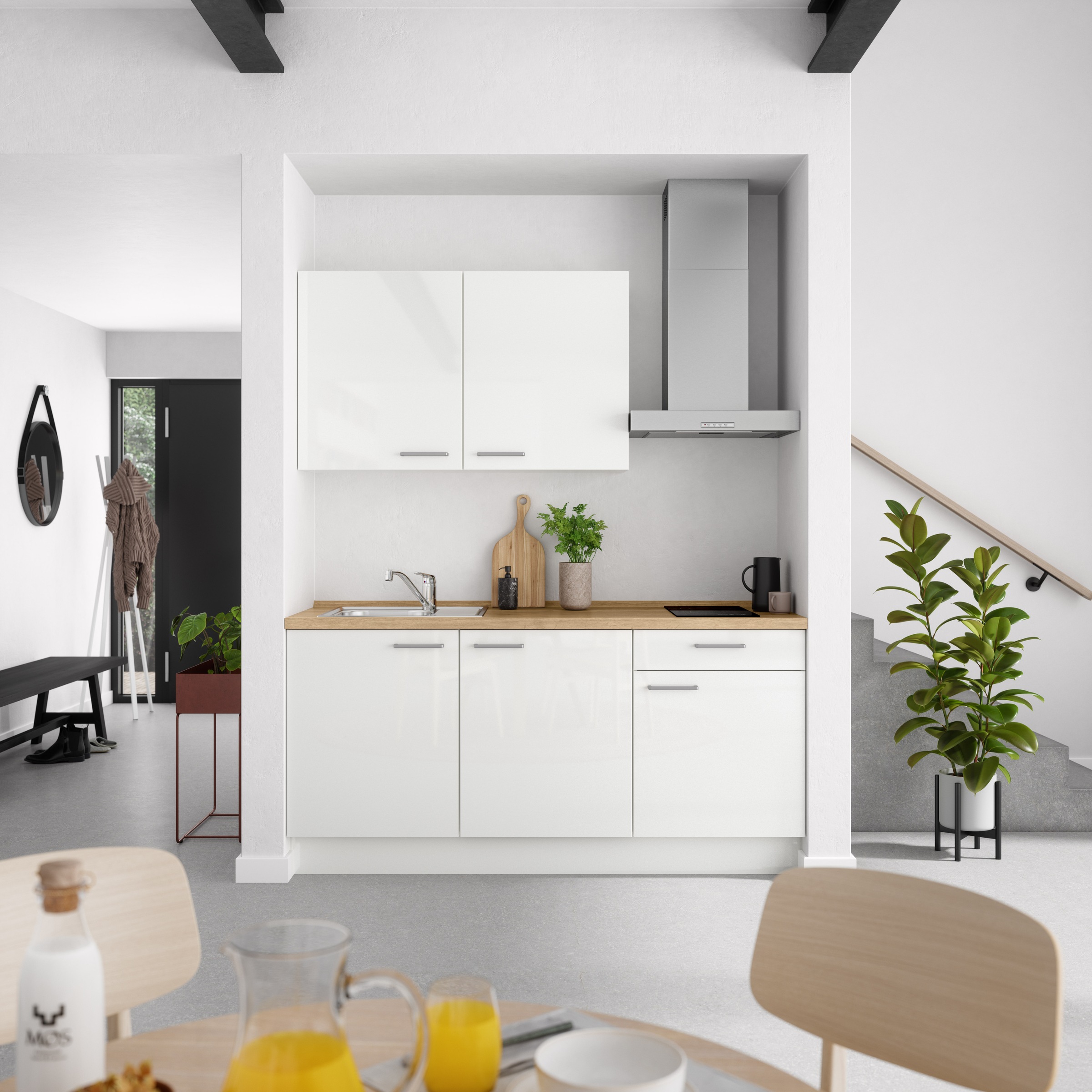 nobilia® Küchenzeile »"Flash I"«, vormontiert, Ausrichtung wählbar, Breite 180 cm, wahlw. mit E-Geräten