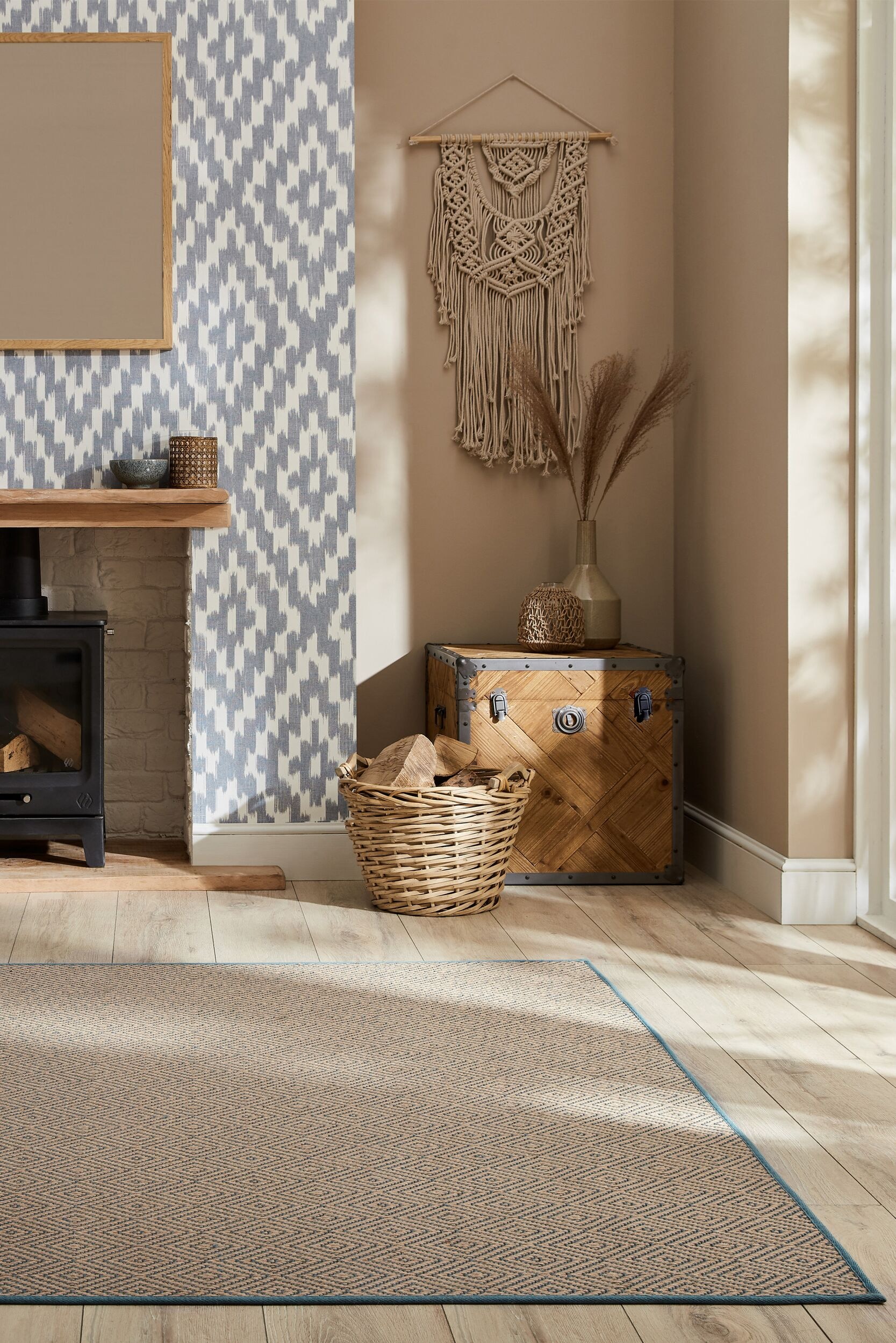 FLAIR RUGS Teppich »Jute Diamond«, rechteckig, 4 mm Höhe, Jute Teppich