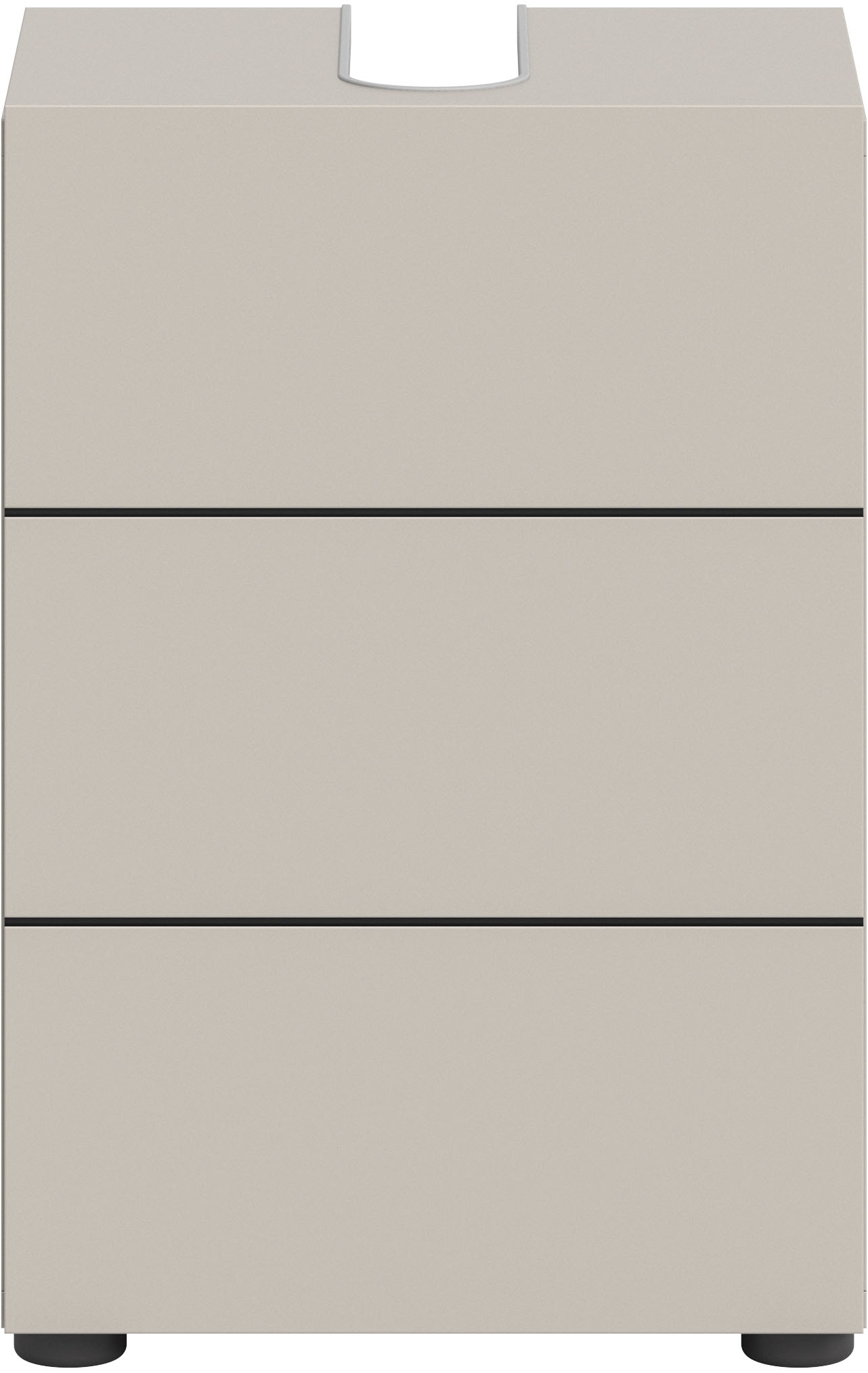 welltime Waschbeckenunterschrank »BIEL, Breite: 38 cm, 1 Tür, 2 Fächer, Siphonausschnitt« 1 Stk. tlg. Waschbeckenunterschrank, Unterschrank, WBU, Badezimmer, Bad