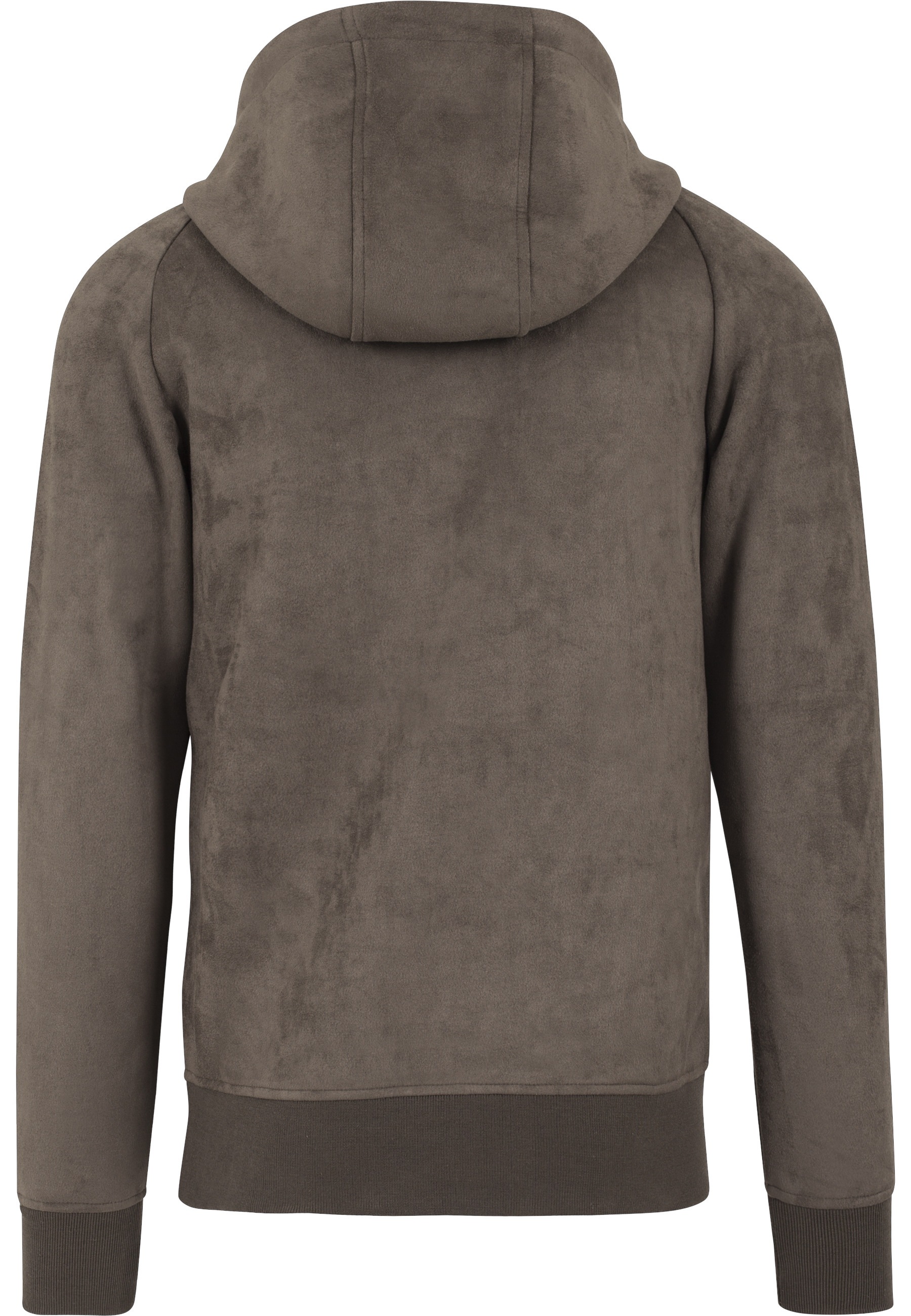 URBAN CLASSICS Rundhalspullover »Urban Classics Herren Imitation Suede Hoody« 1 Stk.