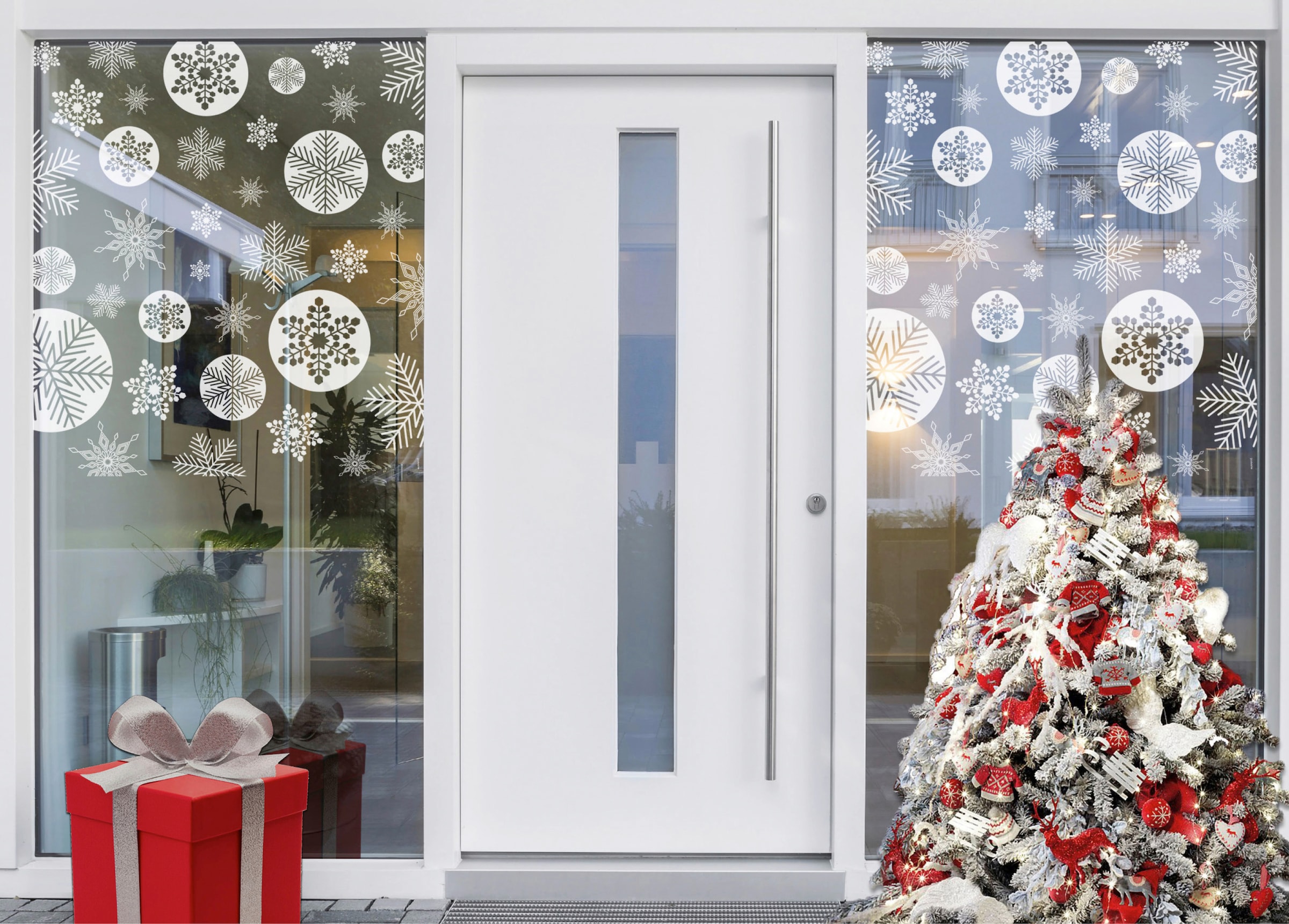 MySpotti Fensterfolie »Look Snowy x 60 kaufen cm, 100 haftend, glattstatisch haftend halbtransparent, white«, online statisch
