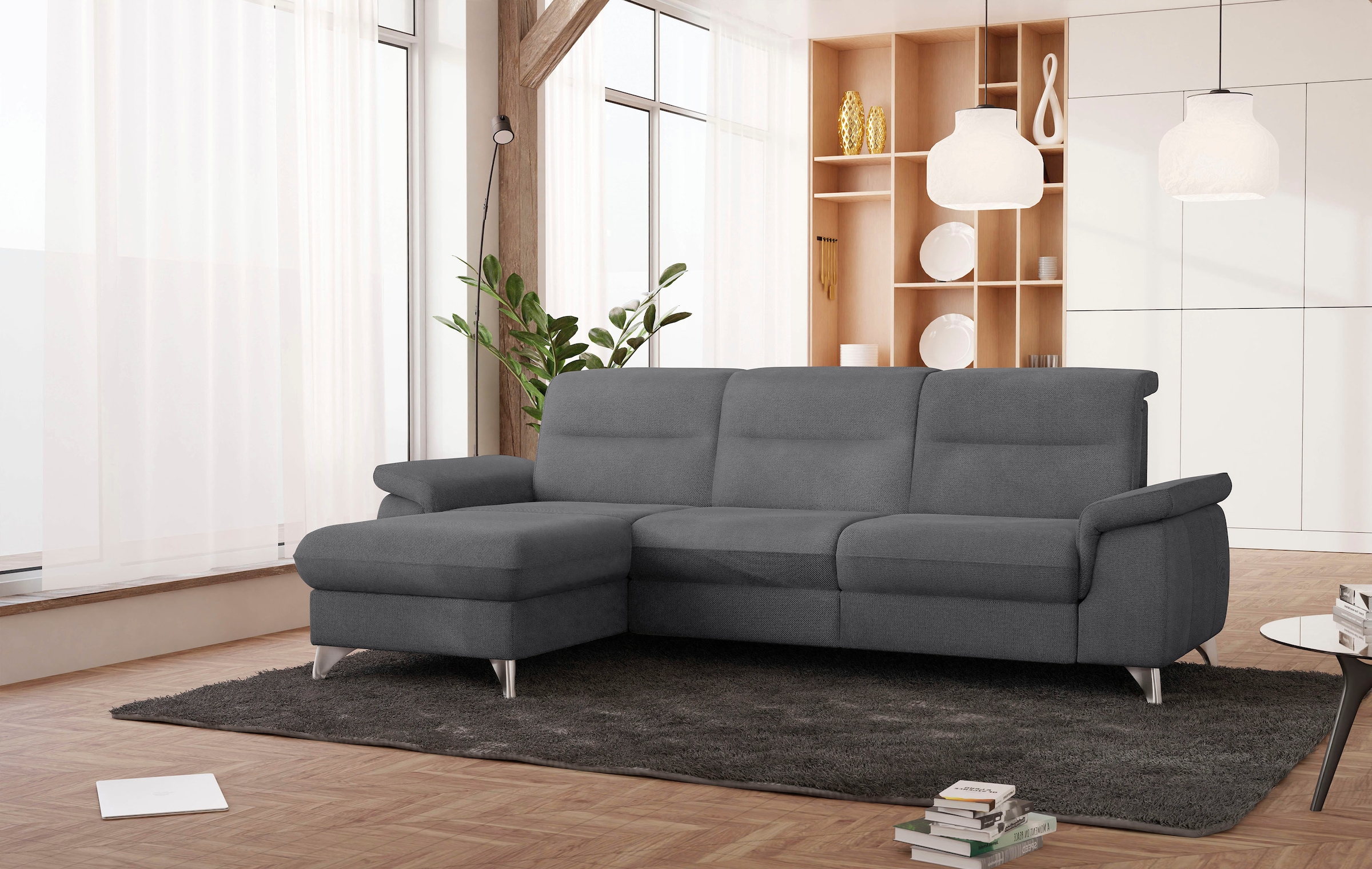 sit&more Ecksofa "Astoria L-Form", wahlweise mit motorischer Relaxfunktion günstig online kaufen