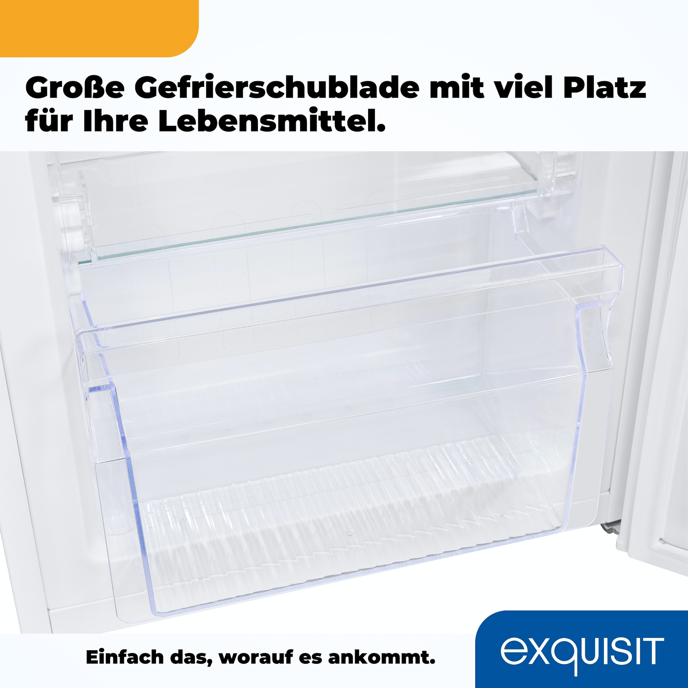 exquisit Gefrierschrank »GS230-H-040E weiss« 142,6 cm hoch 54,4 cm breit