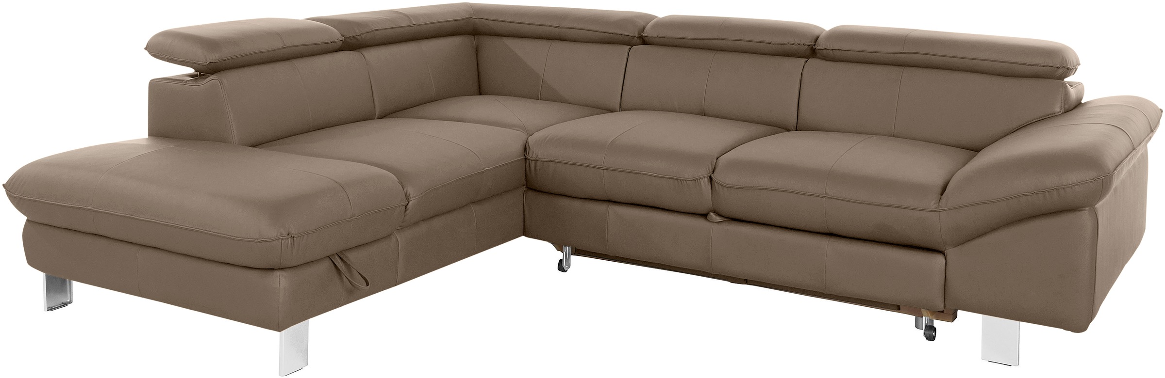 COTTA Ecksofa »Driver L-Form«, mit Kopfteilverstellung, wahlweise mit Bettfunktion
