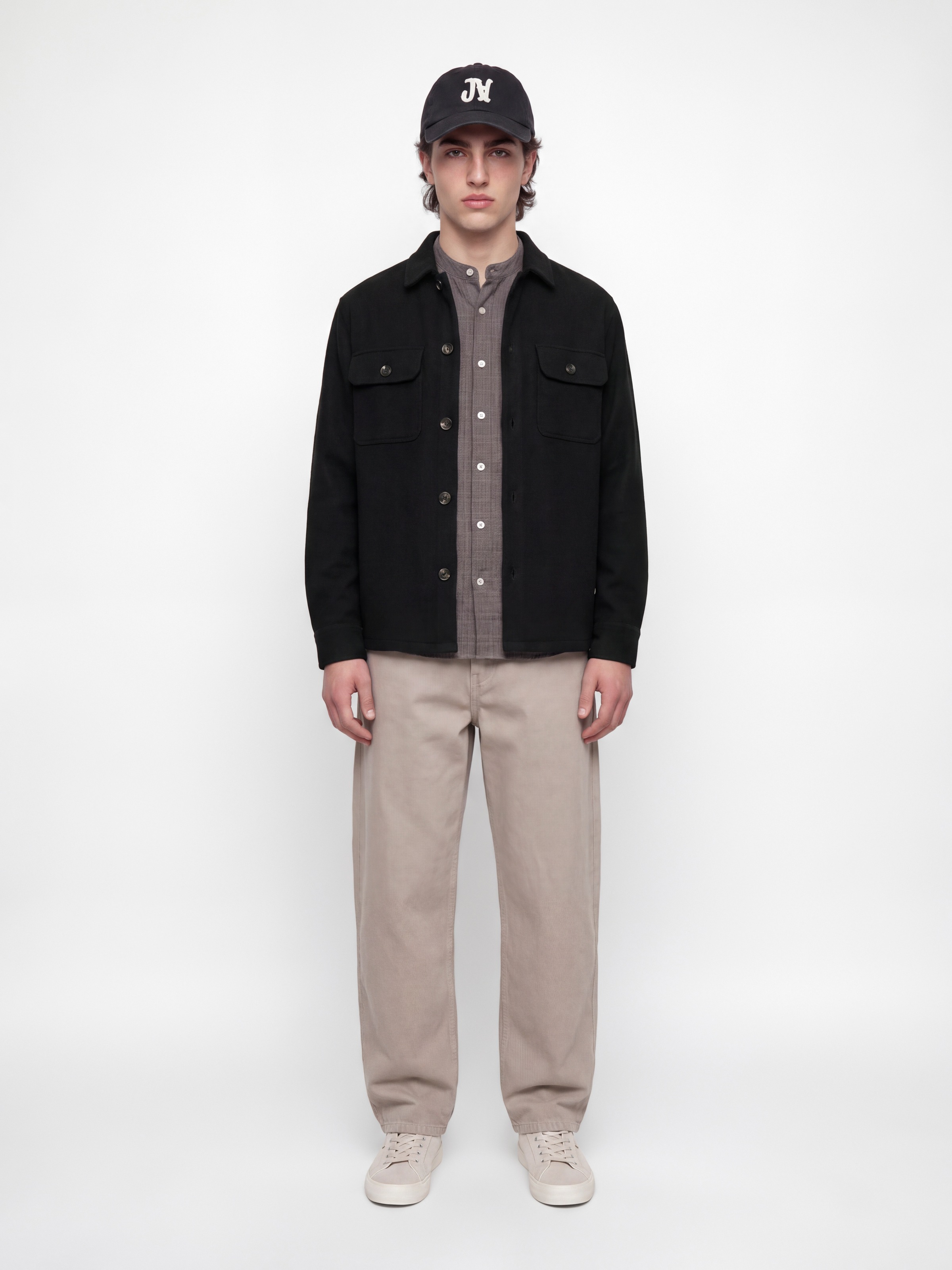 Jack & Jones Langarmhemd »JJEREGENT STRUCTURE OVERSHIRT LS SN« Polyester, locker geschnitten