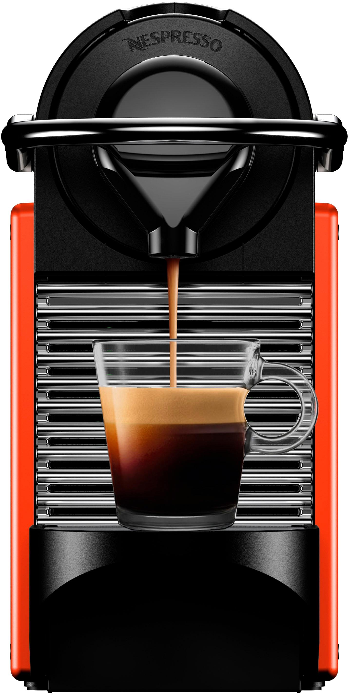 Nespresso Kapselmaschine »Pixie XN3045 von Krups, Red«, inkl. Willkommenspaket mit 7 Kapseln