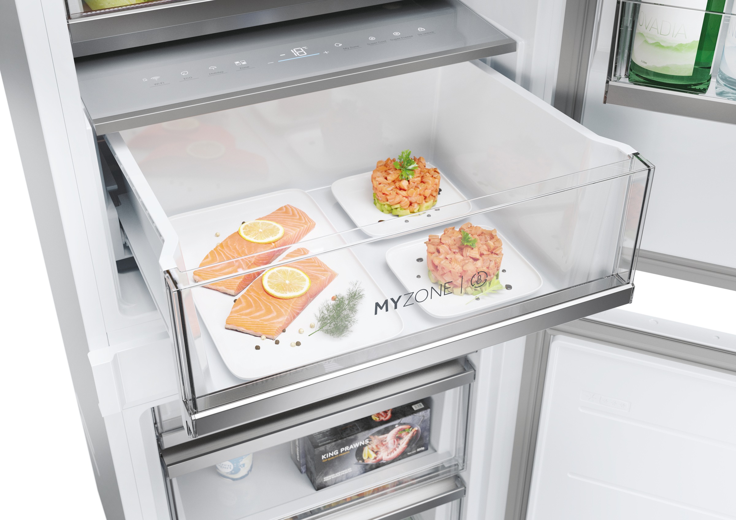 Haier Einbaukühlschrank Titanium Series 6 »HBW7518CF«, MyZone und Humidity Zone für längere Haltbarkeit von Obst und Gemüse