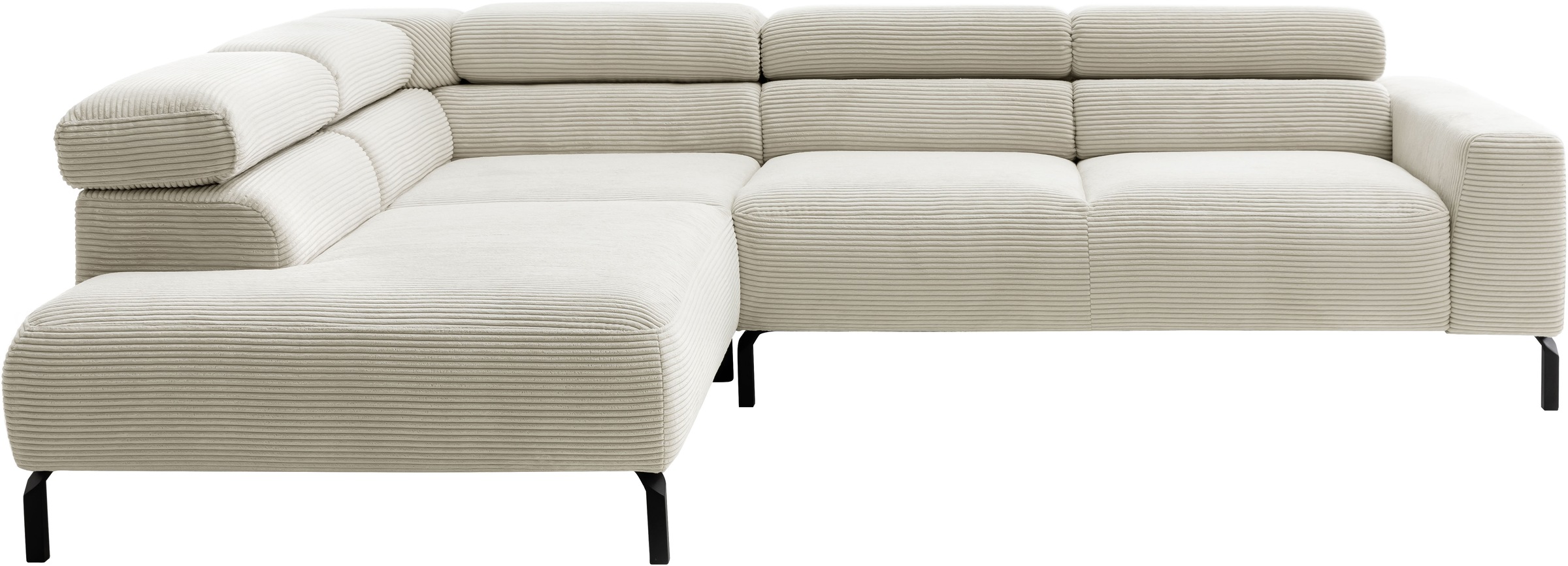 PLACES OF STYLE Ecksofa »Antonelli, L-Form, inkl. Kopfteilverstellung, Brei günstig online kaufen