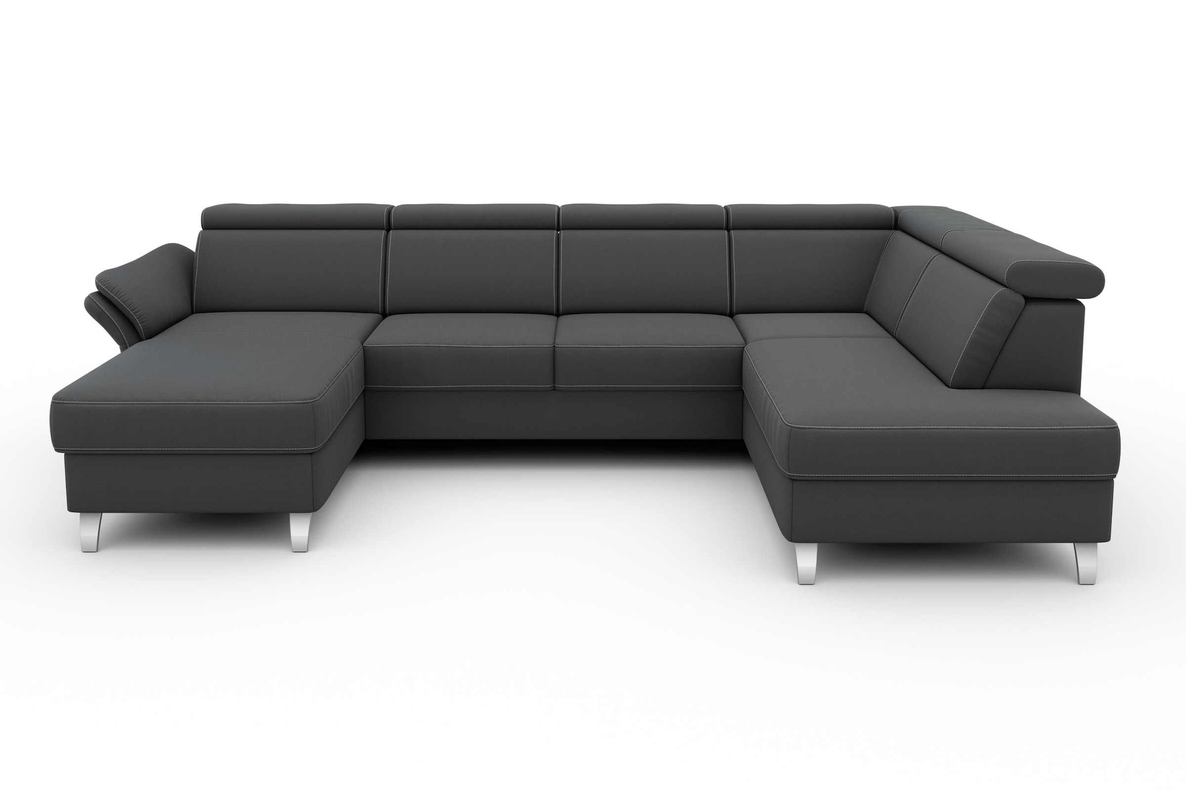 sit&more Wohnlandschaft "Vincenzo U-Form" inklusive Kopfteilverstellung, wa günstig online kaufen