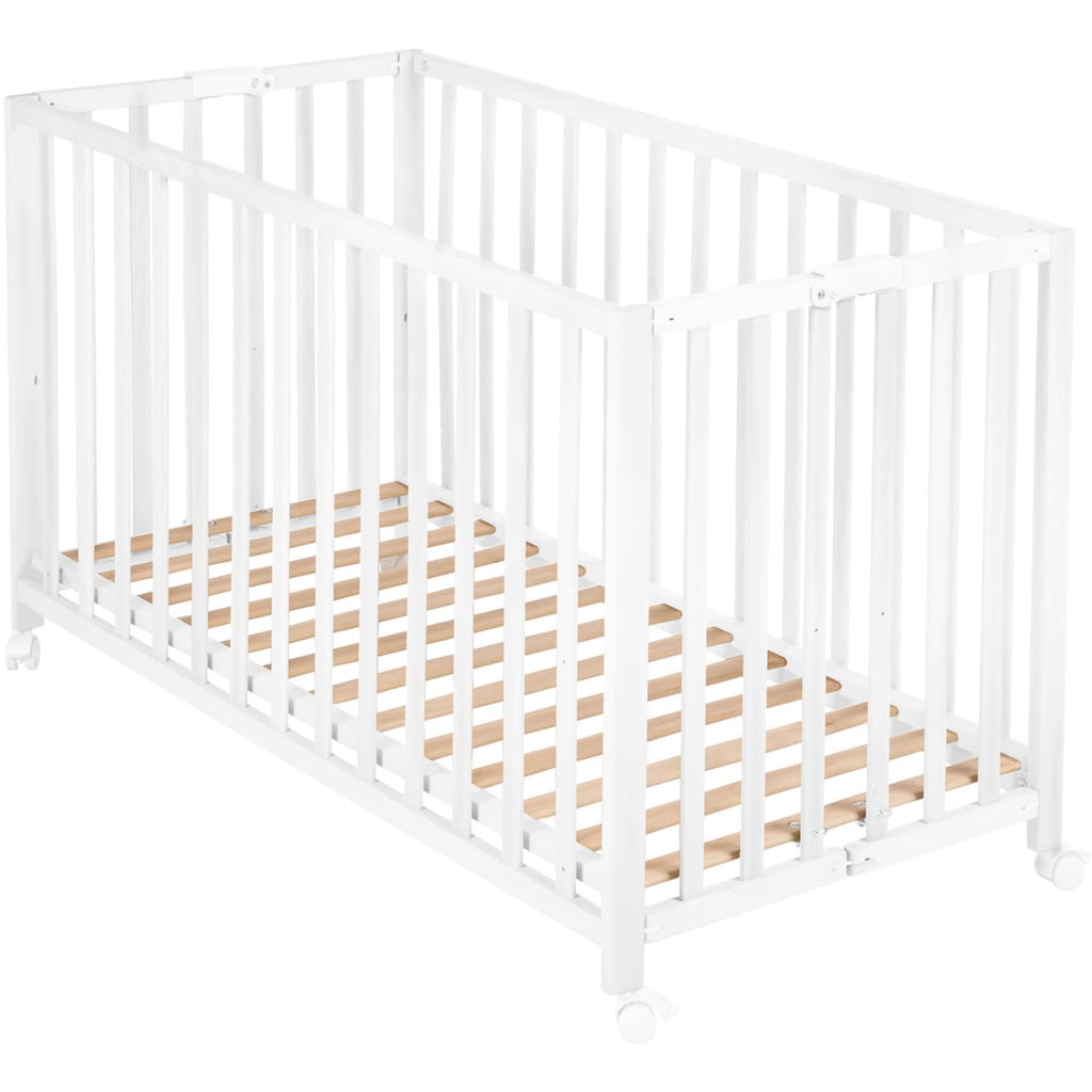 roba® Babybett »Fold Up, weiß«, klappbar