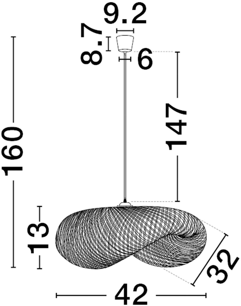 Nova Luce Pendelleuchte »ADALINE« E27 1 Stk.