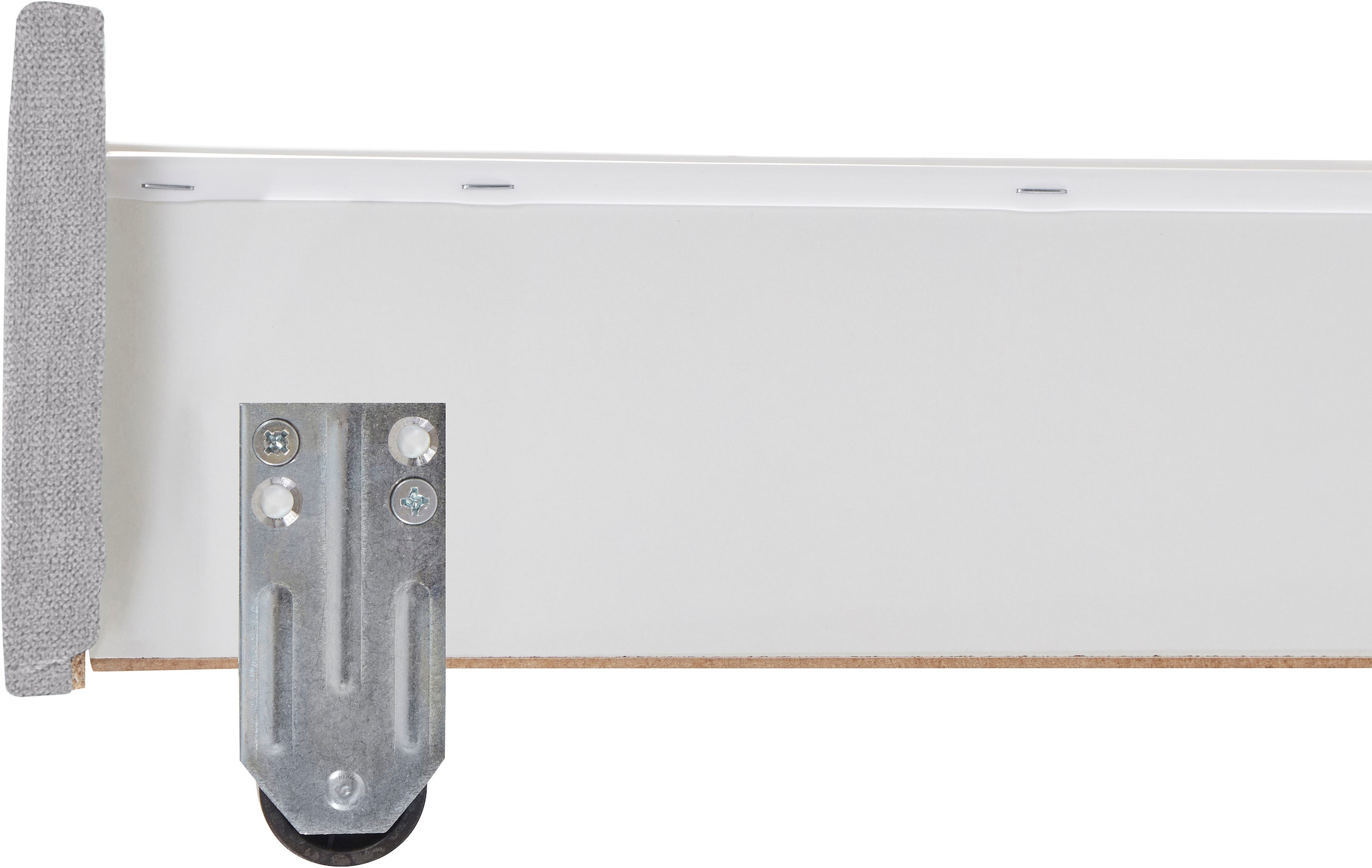 INOSIGN Boxbett »Luan«, Schubkästen, LED-Beleuchtung und Topper, in Breite 120 cm und 180 cm