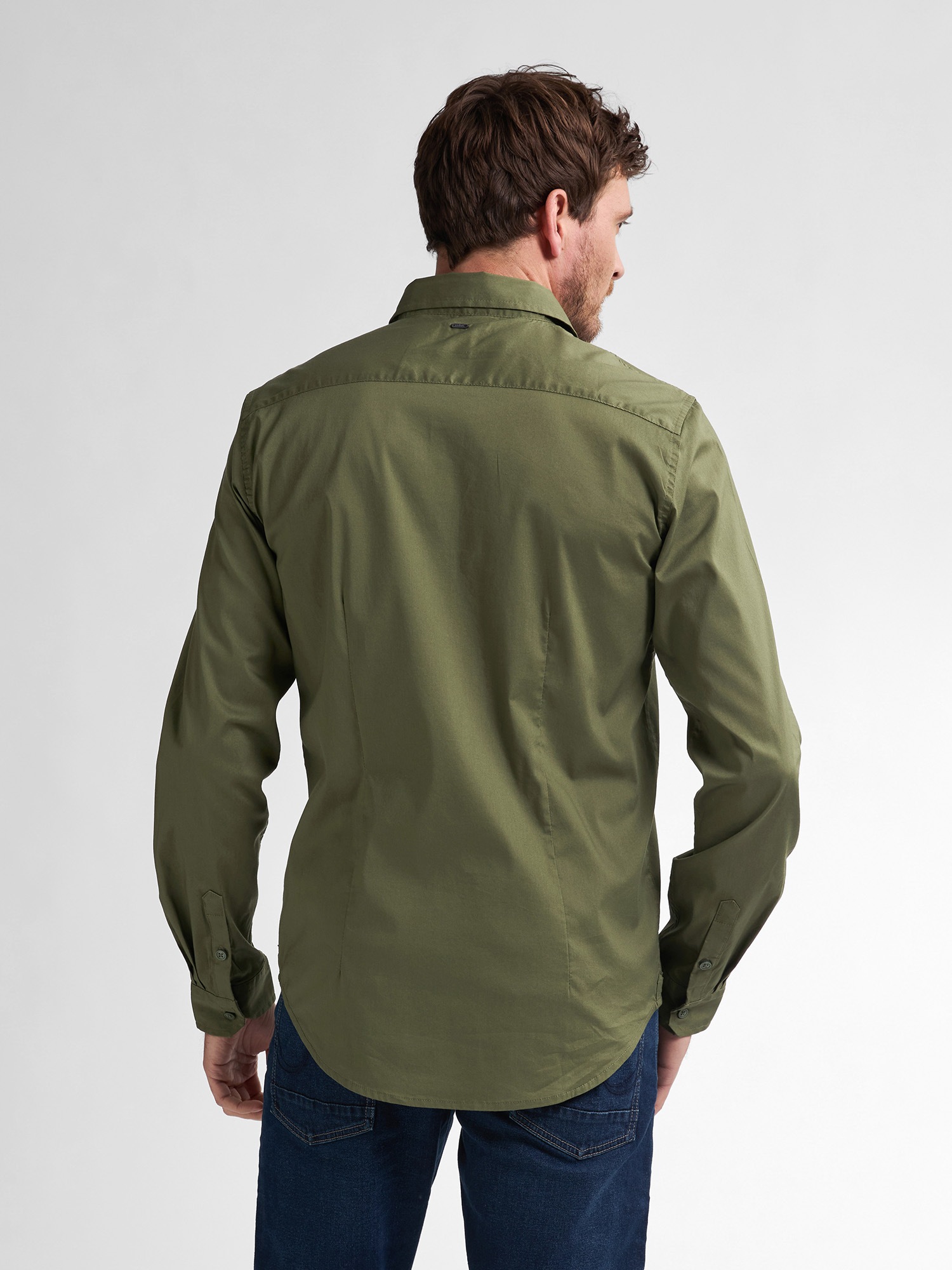 Petrol Industries Langarmshirt, mit Button-Down Kragen