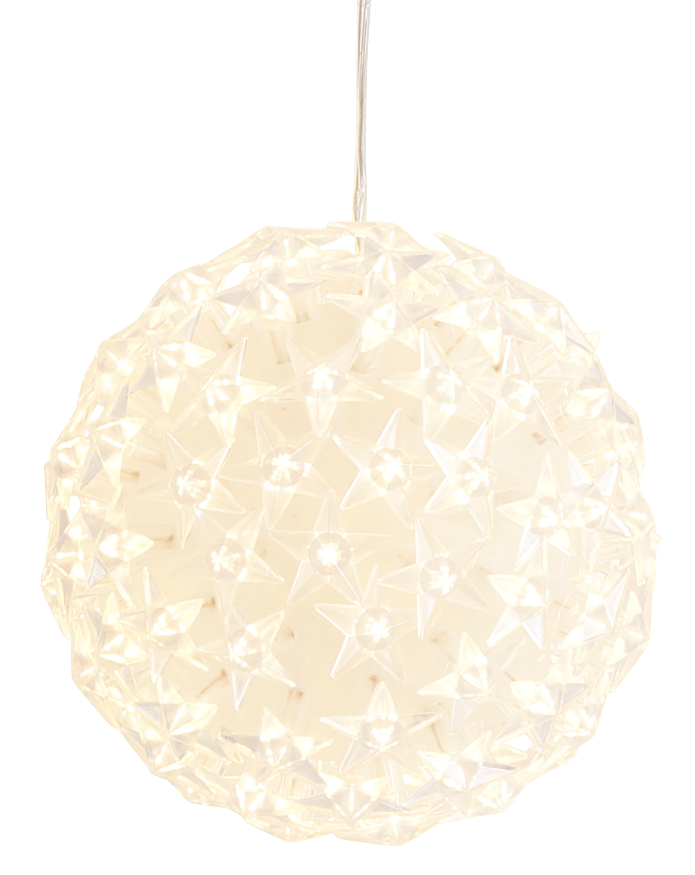 AM Design LED Dekolicht, LED Kugel mit Sternen, Weihnachtsdeko aussen