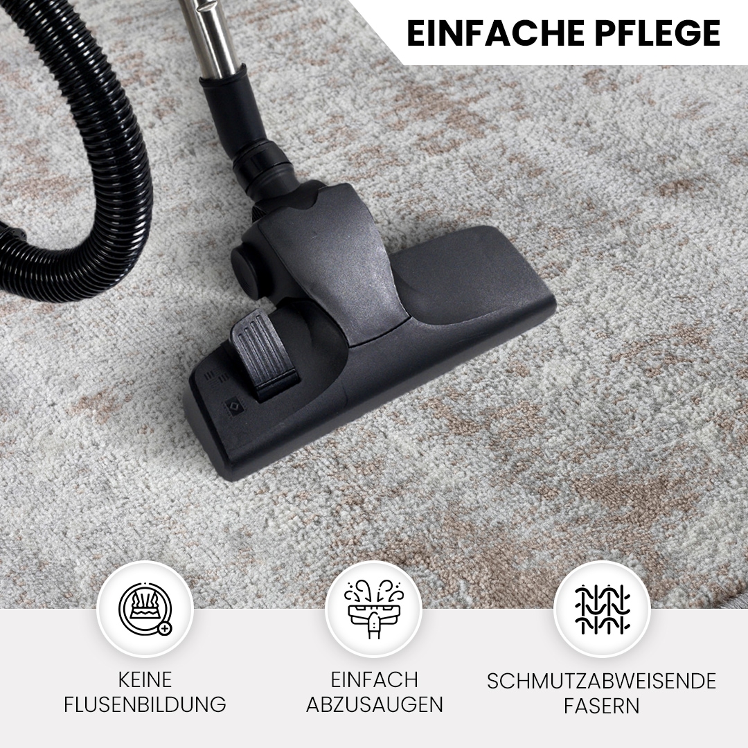 Livabliss Teppich »WAMBA«, rechteckig, 10 mm Höhe, Moderner Designerteppich in Marmor Optik, Kurzflor Wohnzimmerteppich