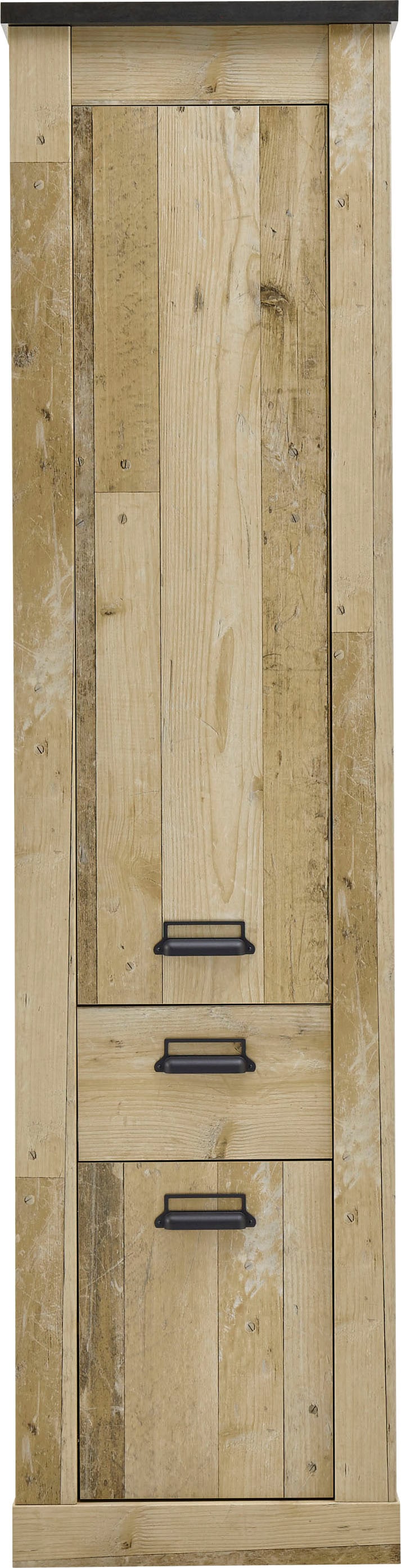 Home affaire Mehrzweckschrank »SHERWOOD«, in modernem Holz Dekor, mit Apothekergriffen aus Metall, Höhe 201 cm
