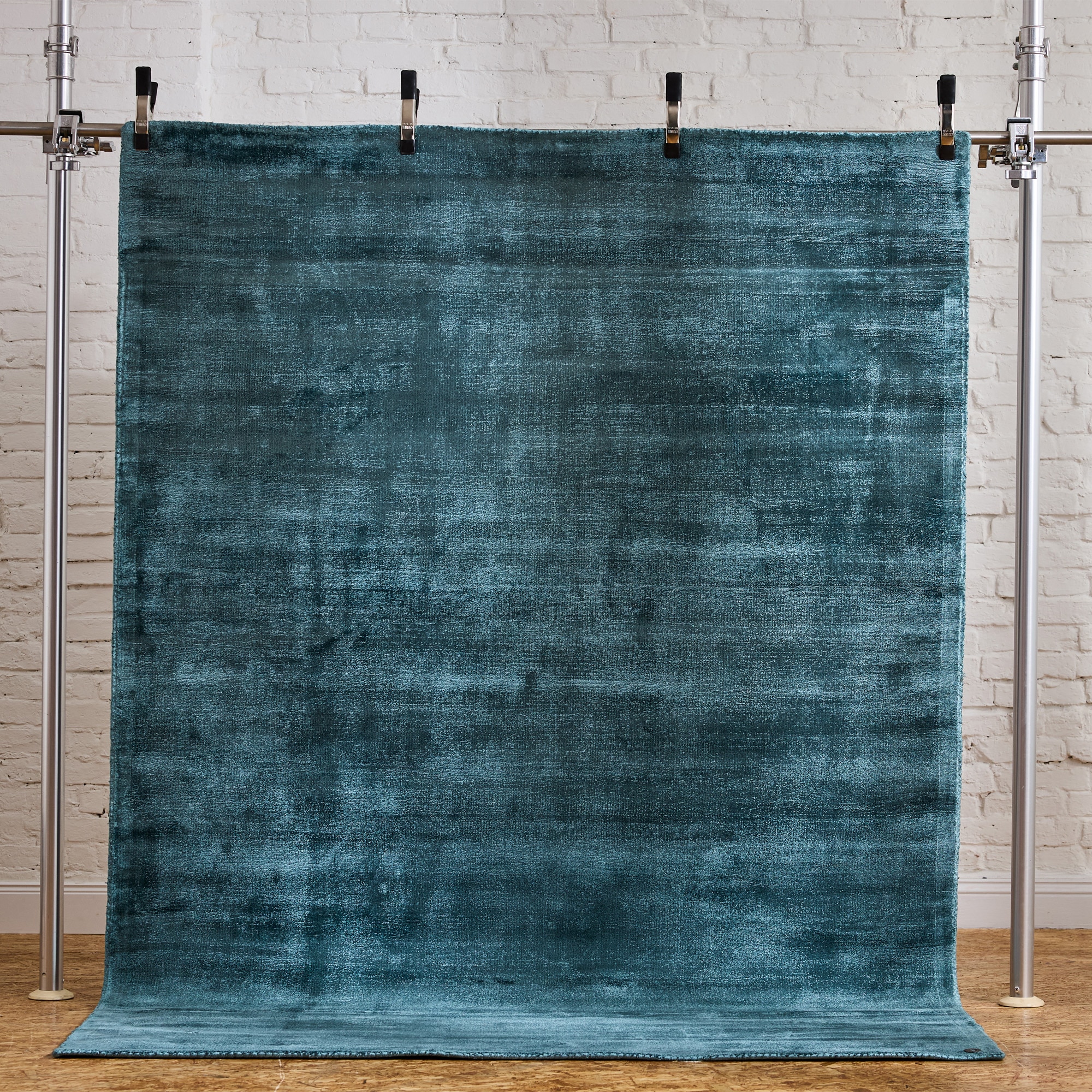 TOM TAILOR HOME Teppich »Shine uni« rechteckig 8 mm Höhe Handweb Teppich, 100% Viskose, handgewebt, mit elegantem Schimmer