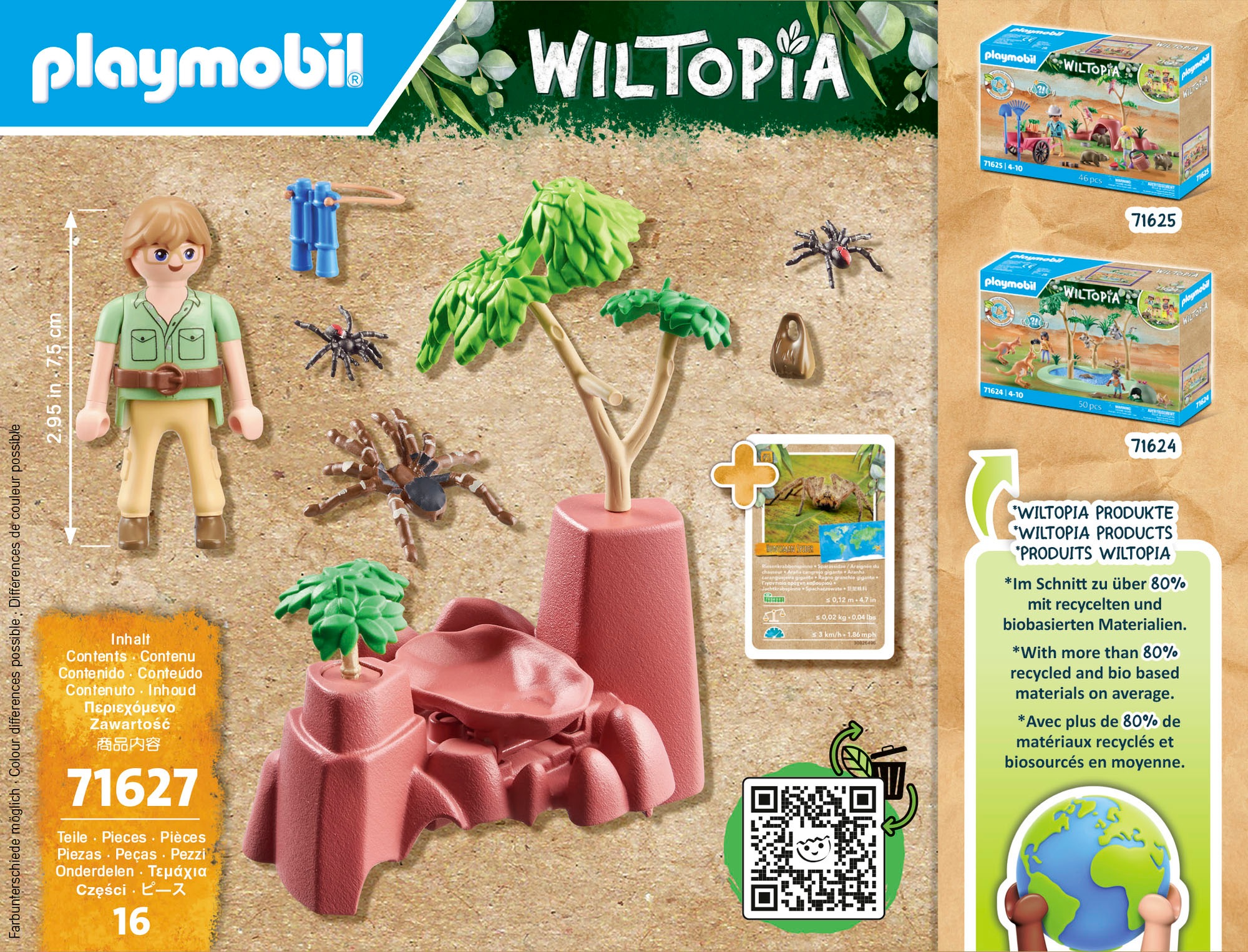 Playmobil® Konstruktions-Spielset »Spinnenfelsen (71627), Wiltopia«, (16 St.), Made in Europe