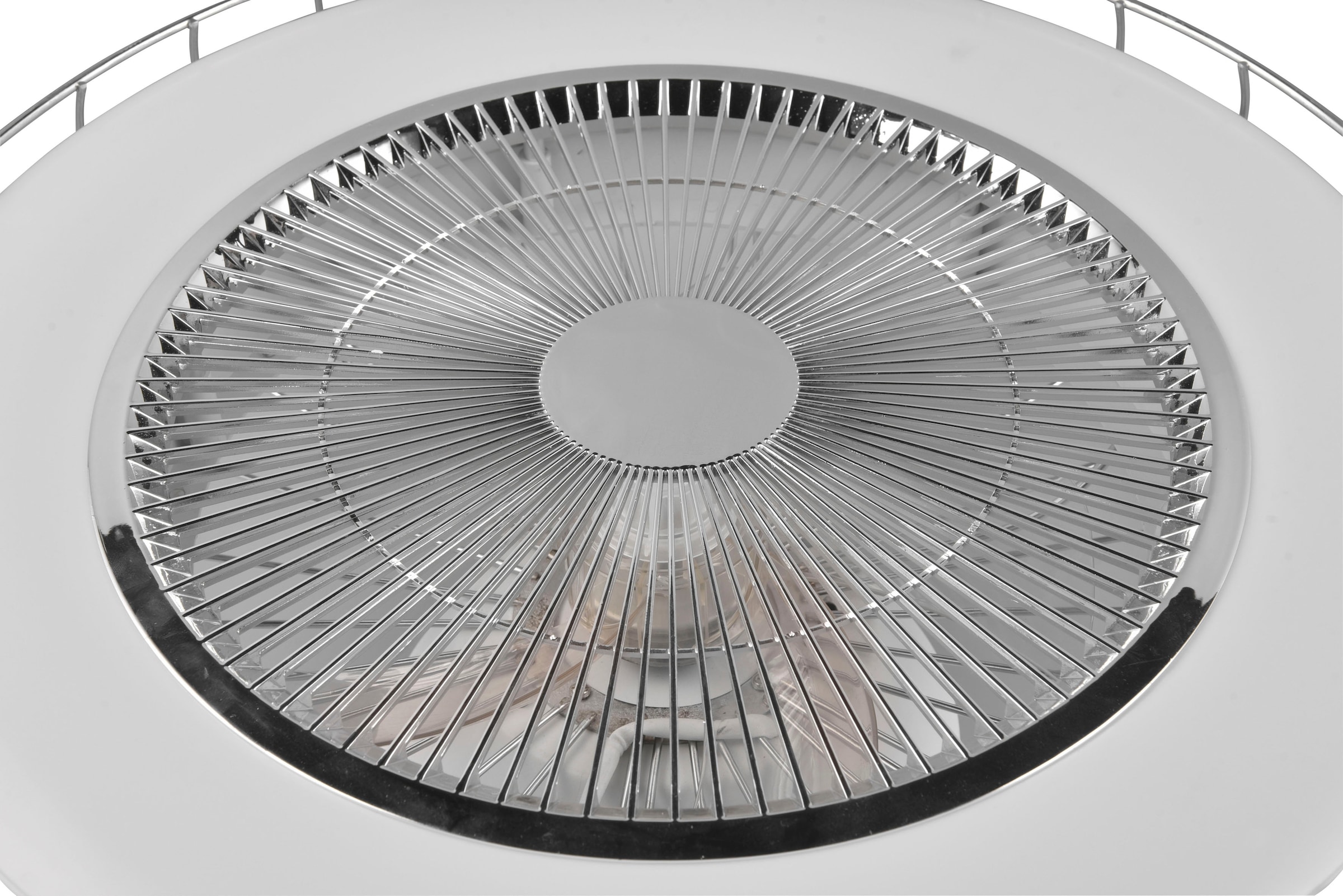 REALITY Leuchten LED Deckenleuchte »Sandfjord Deckenventilator«, 1 flammig, Leuchtmittel LED-Board | LED fest integriert, Deckenlampe, Ventilator 3 Stufen,WiZ Smart Home,Lichtfarbe einstellbar