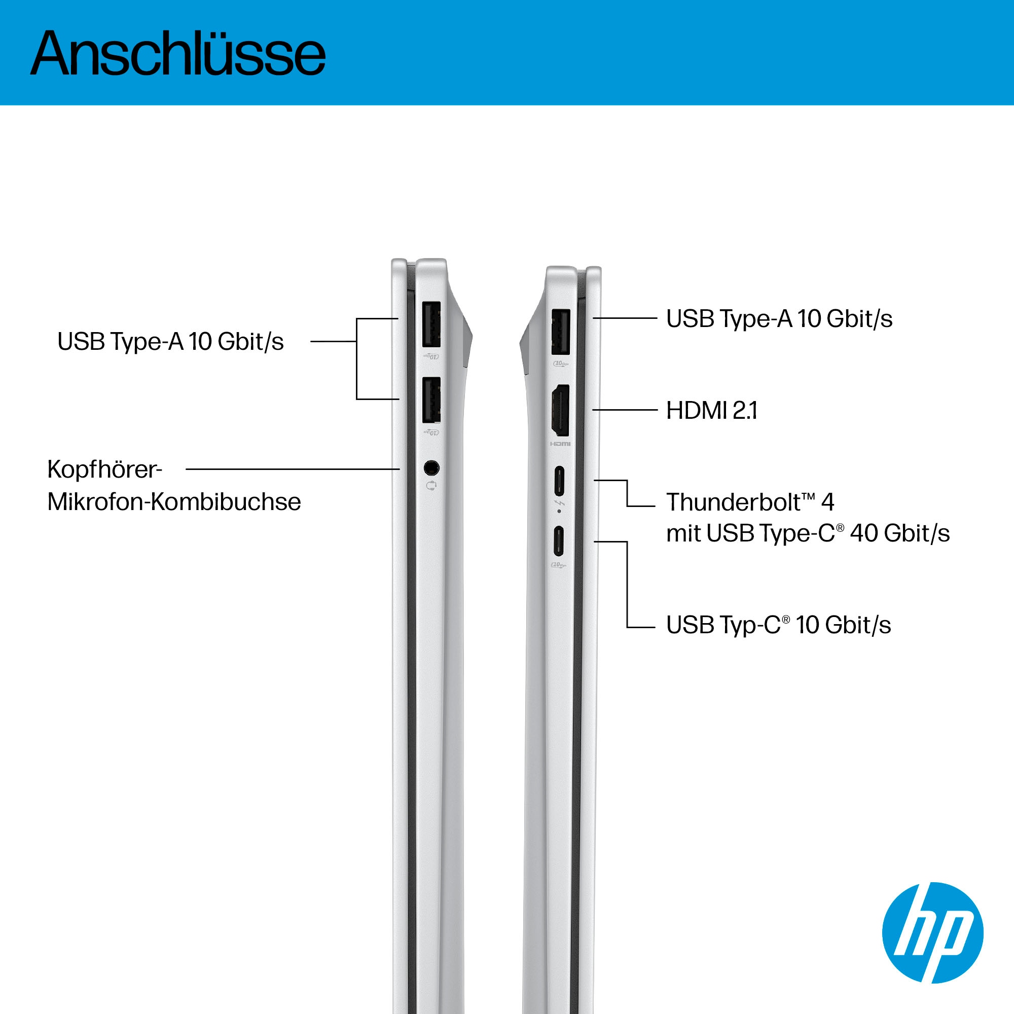 HP Notebook »OmniBook 7 17-dc0079ng«, 43,9 cm, / 17,3 Zoll, Intel, Core Ultra 7, GeForce RTX 4050, 2000 GB SSD