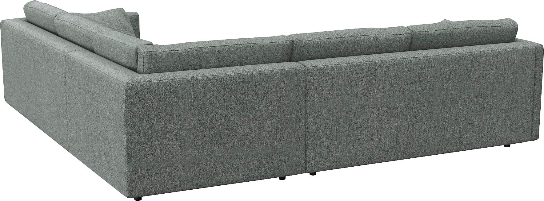 FLEXLUX Ecksofa »Lovane gleichschenklig, bequem und komfortabel«, Weich & anschmiegsam, große Sitztiefe auf Kaltschaum, Dekokissen inkl.