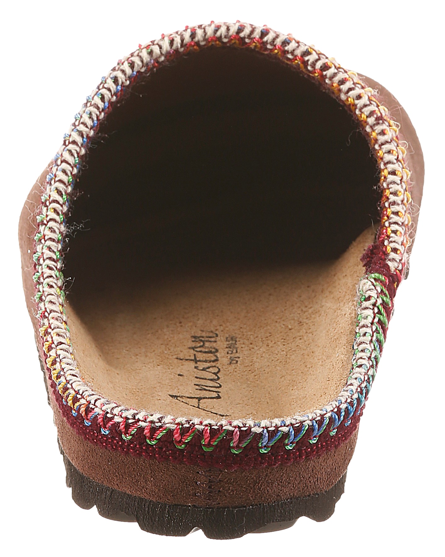 Aniston SHOES Clog  Schlupfschuh, Hausschuh mit farbenfroher Ziernaht - NEUE KOLLEKTION