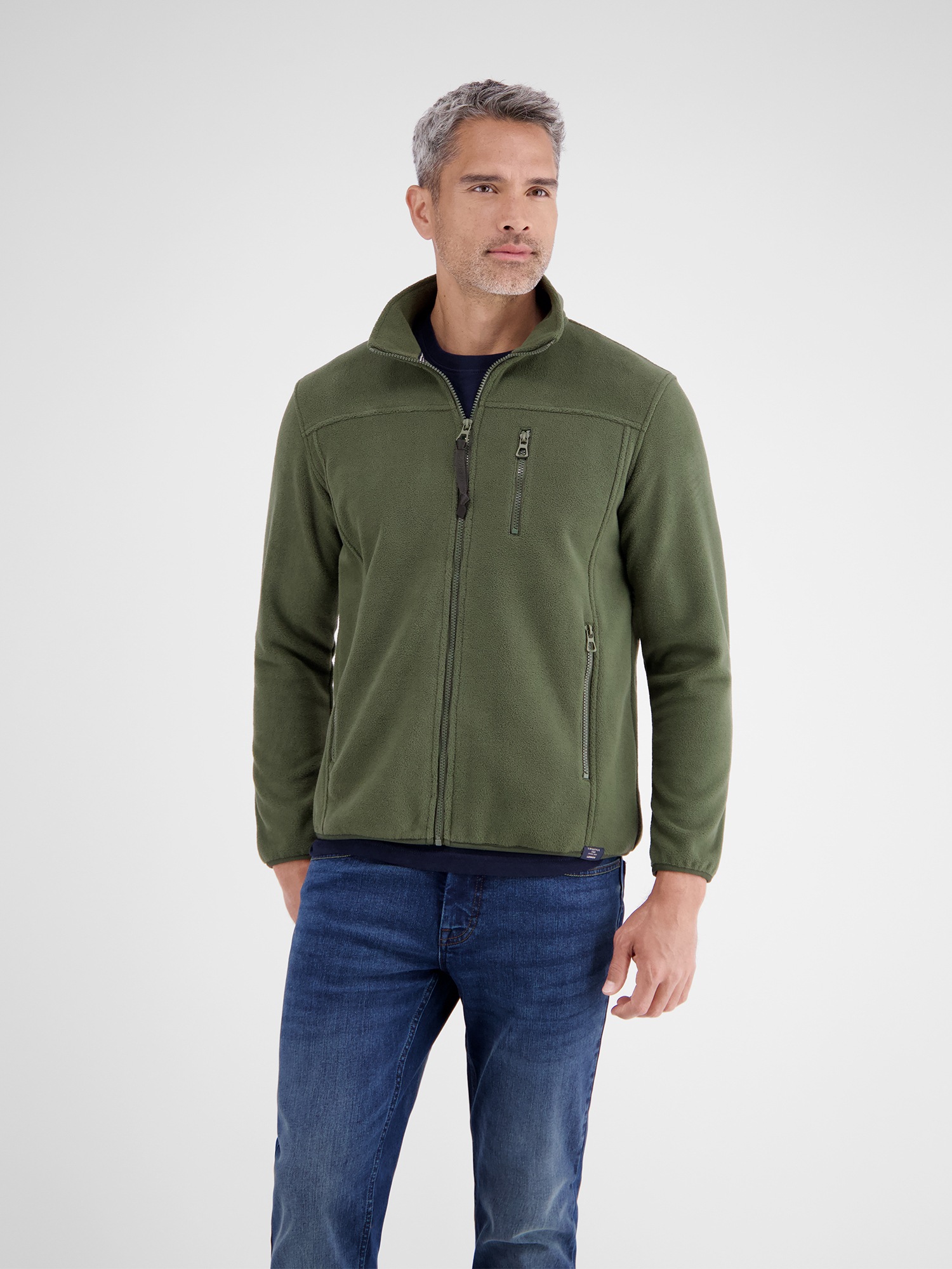 LERROS Sweatjacke »LERROS Polar-Fleece Jacke, sportiv«