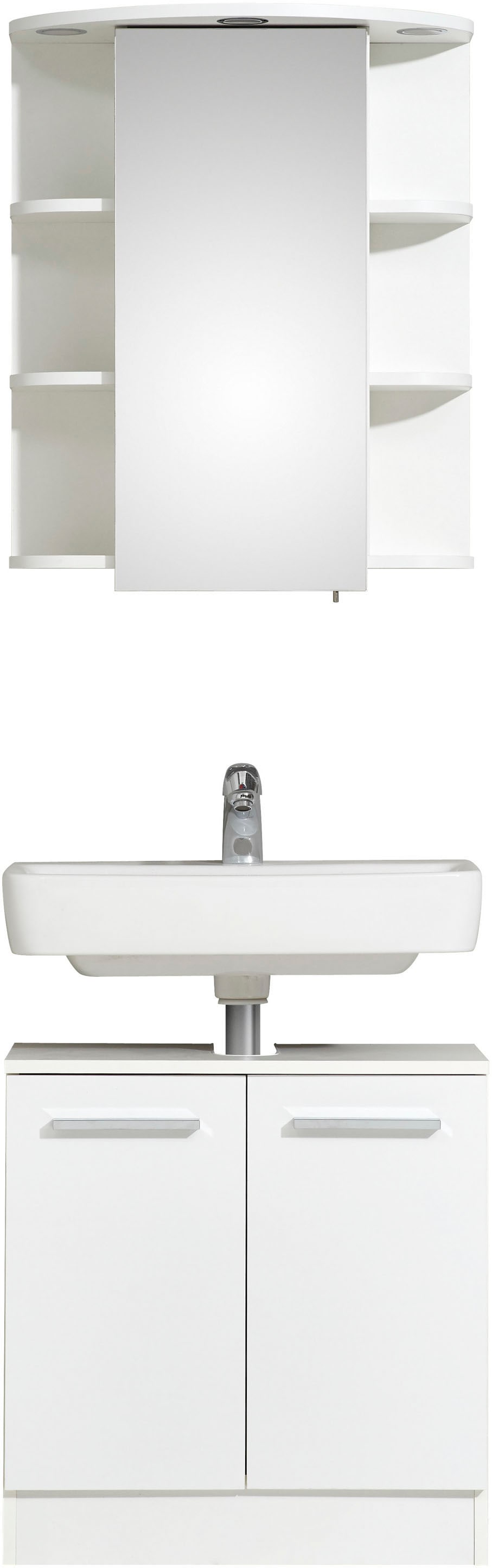 Saphir Badmöbel-Set »Quickset 335 2-teilig, Waschbeckenunterschrank mit LED günstig online kaufen